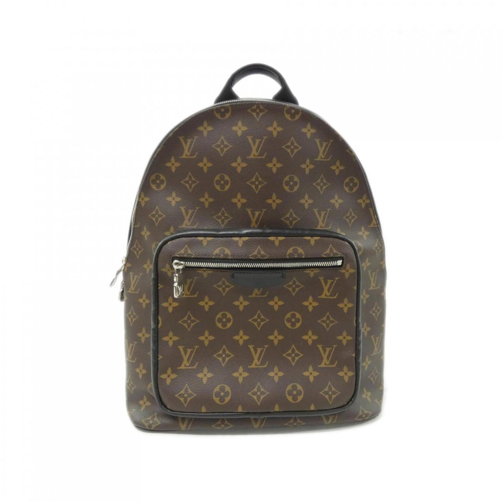 Backpack Coated Canvas Louis Vuitton: Backpack Coated Canvas Louis Vuitton Coated canvas backpack with a classic Louis Vuitton design, featuring a signature Marron color and silver hardware. The compact size and durable material make it