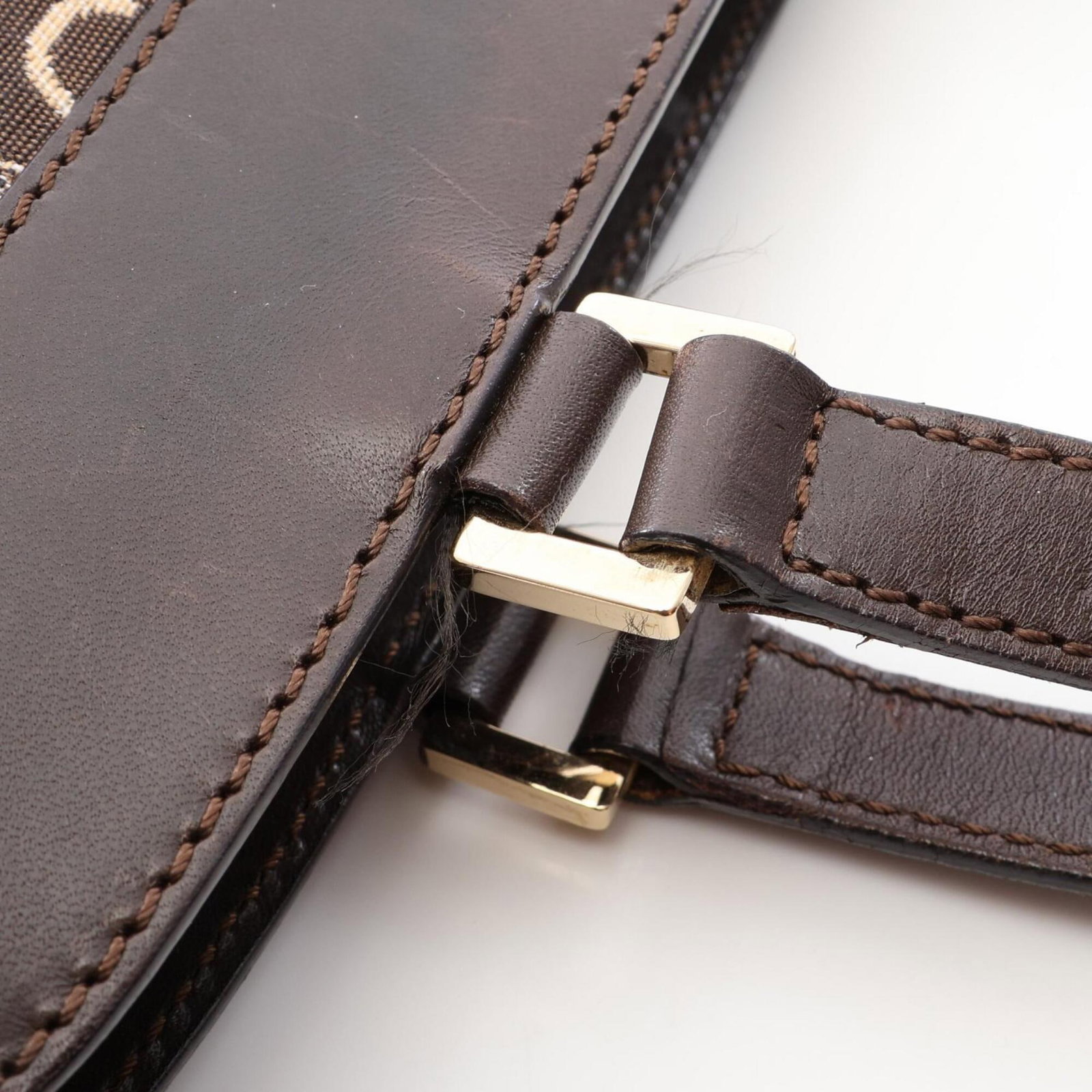Handbag Canvas Leather - 5