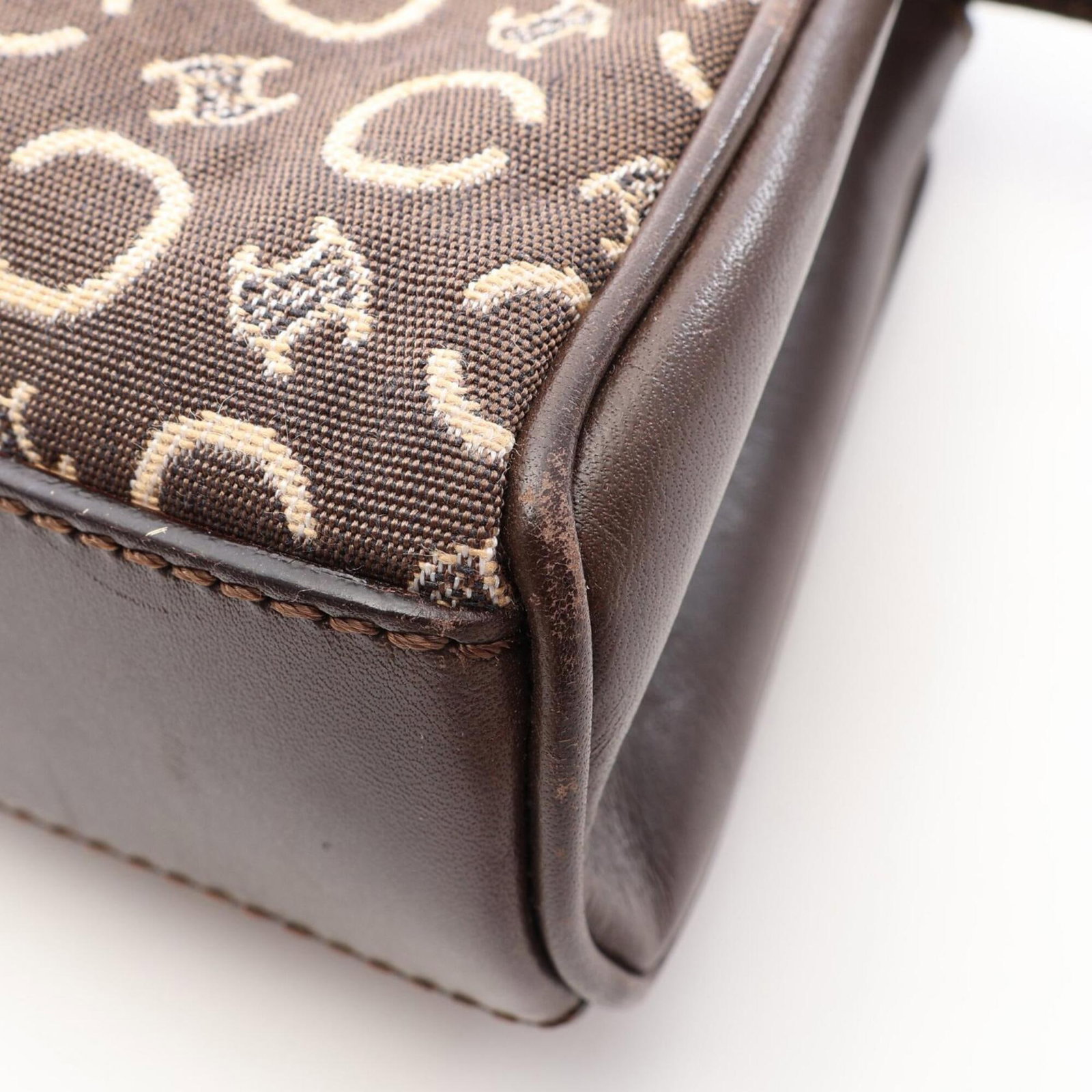 Handbag Canvas Leather - 6