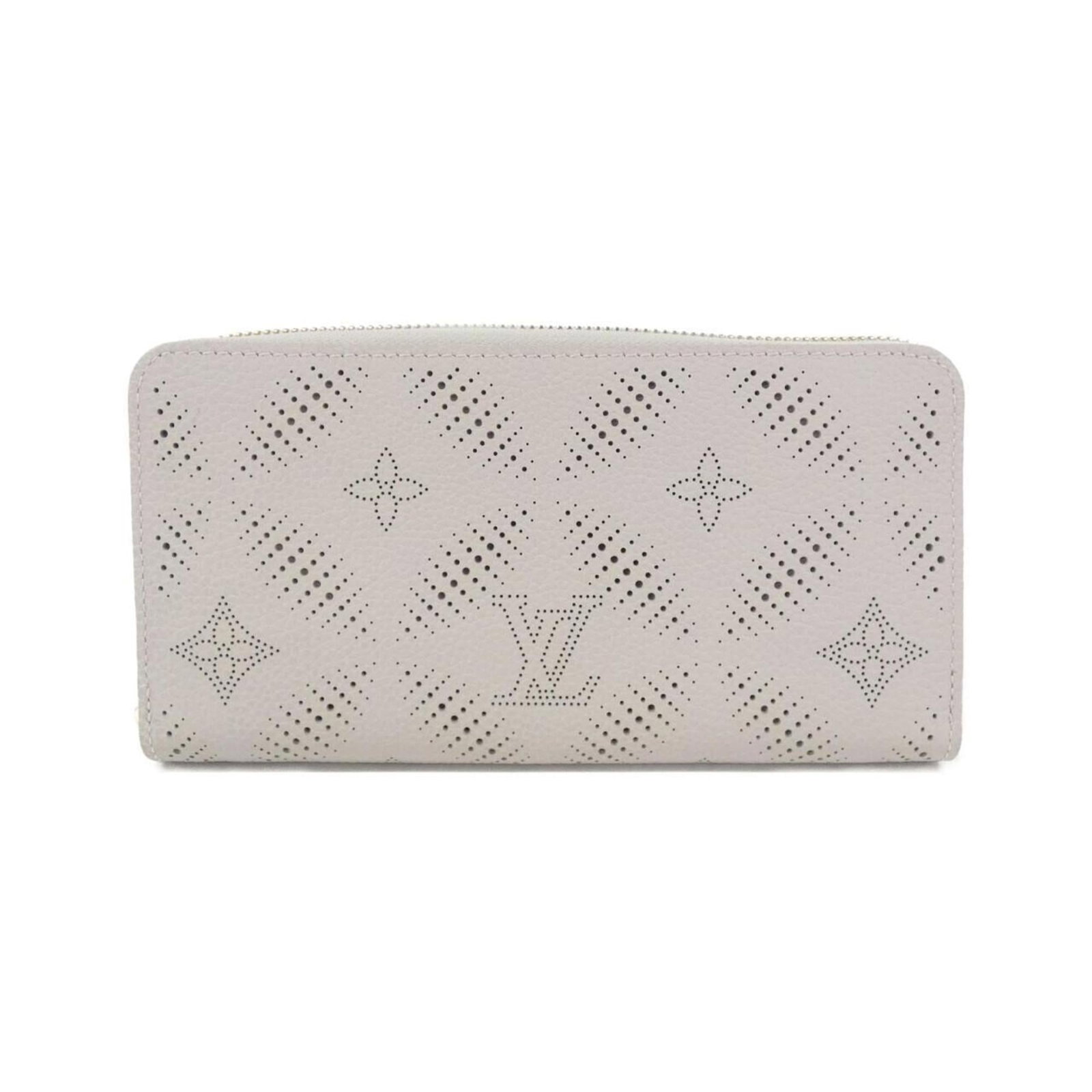 Leather Wallet Bi Fold Louis Vuitton: Leather Wallet Bi Fold Louis Vuitton Gray leather bi-fold wallet from Louis Vuitton, crafted from high-quality calf leather with a classic design and subtle gray color. This stylish long wallet featur