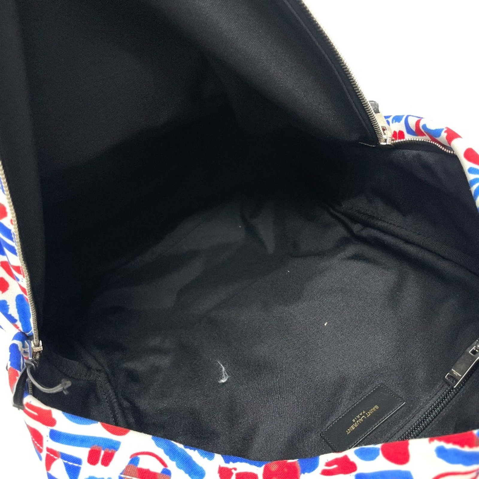 Laurent Leather Backpack Canvas - 13