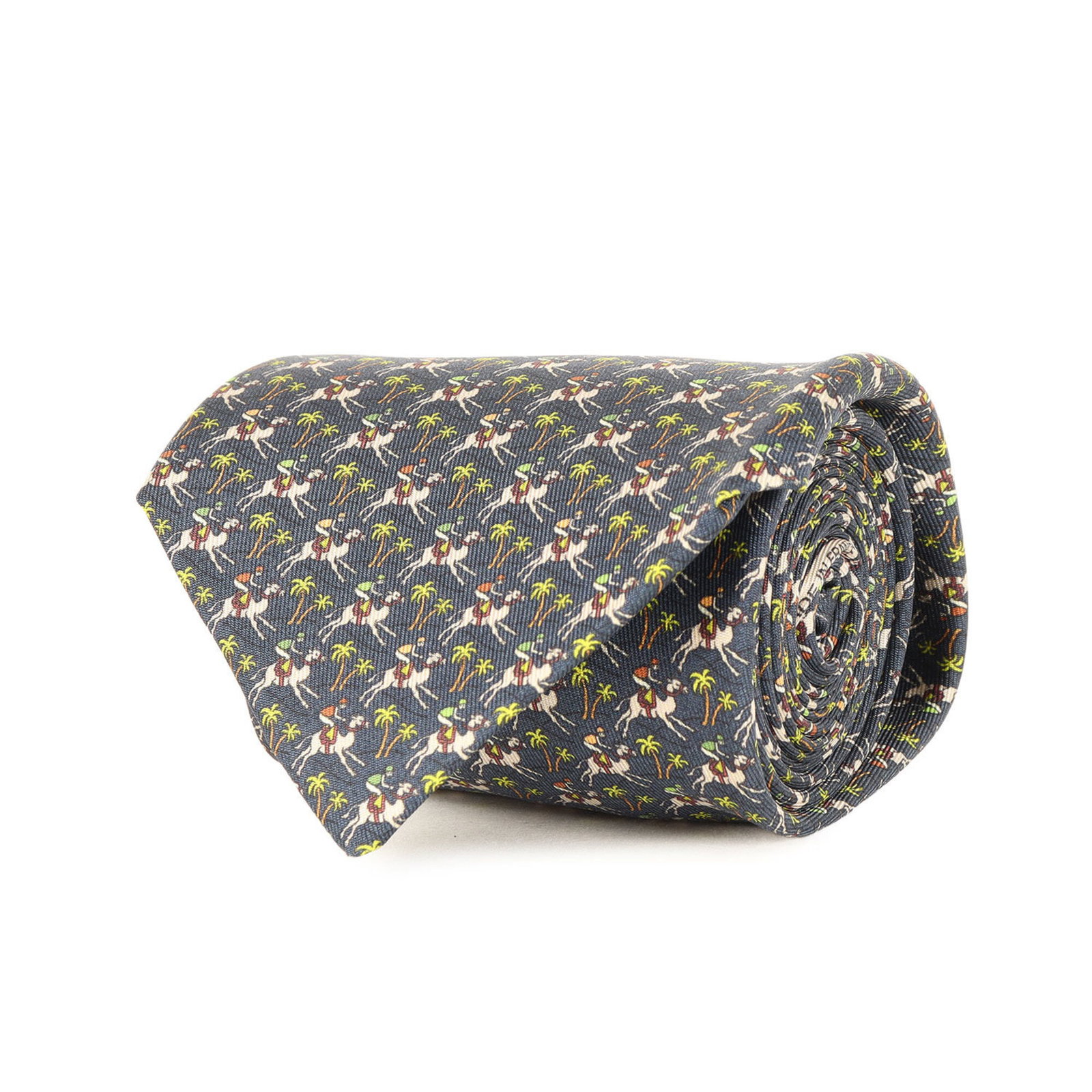 Silk Cravat Hermes: Silk Cravat Hermes Silk cravat from renowned French luxury brand Hermes, crafted from high-quality silk and measuring 148cm in length, 9cm in width, and available in two colors: gray and navy. This el