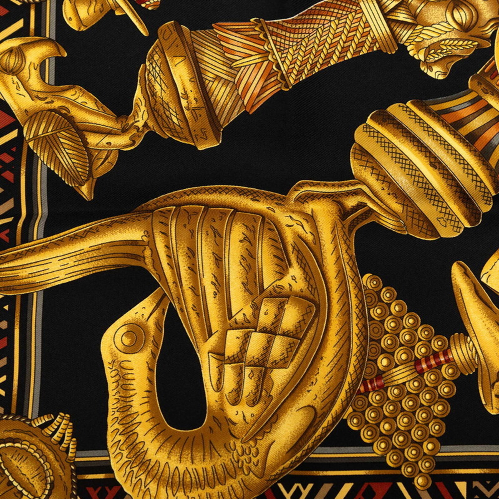 Silk Hermes Scarf - 4