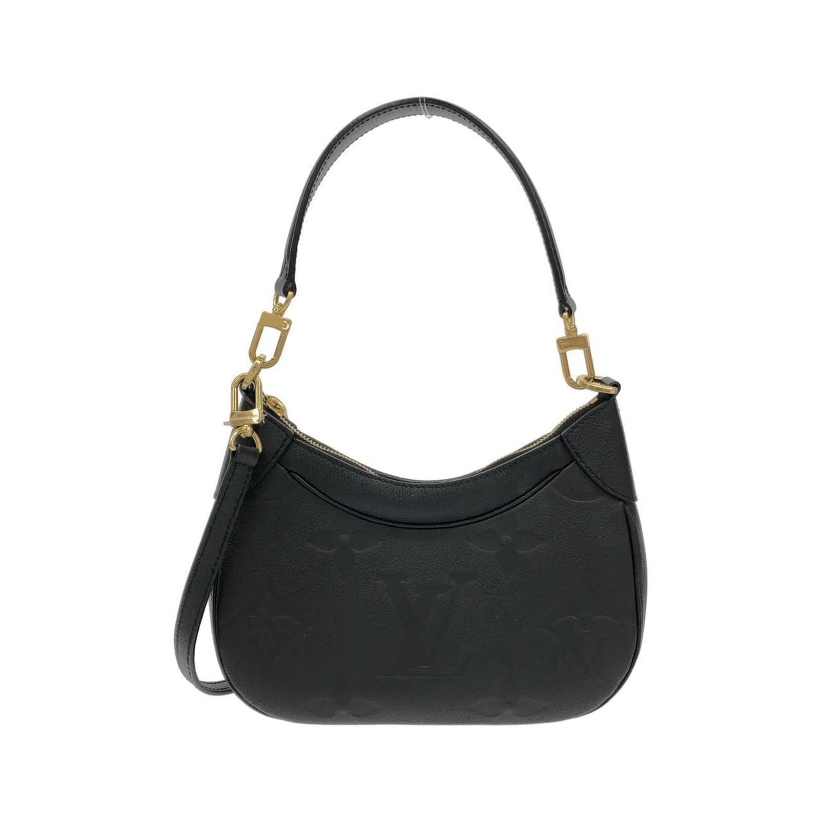 Shoulder Bag Leather Louis Vuitton: Shoulder Bag Leather Louis Vuitton The Louis Vuitton MPN M46002 Shoulder Bag is crafted from high-quality black calf leather, featuring a classic design with gold hardware accents. With its sleek 17.5