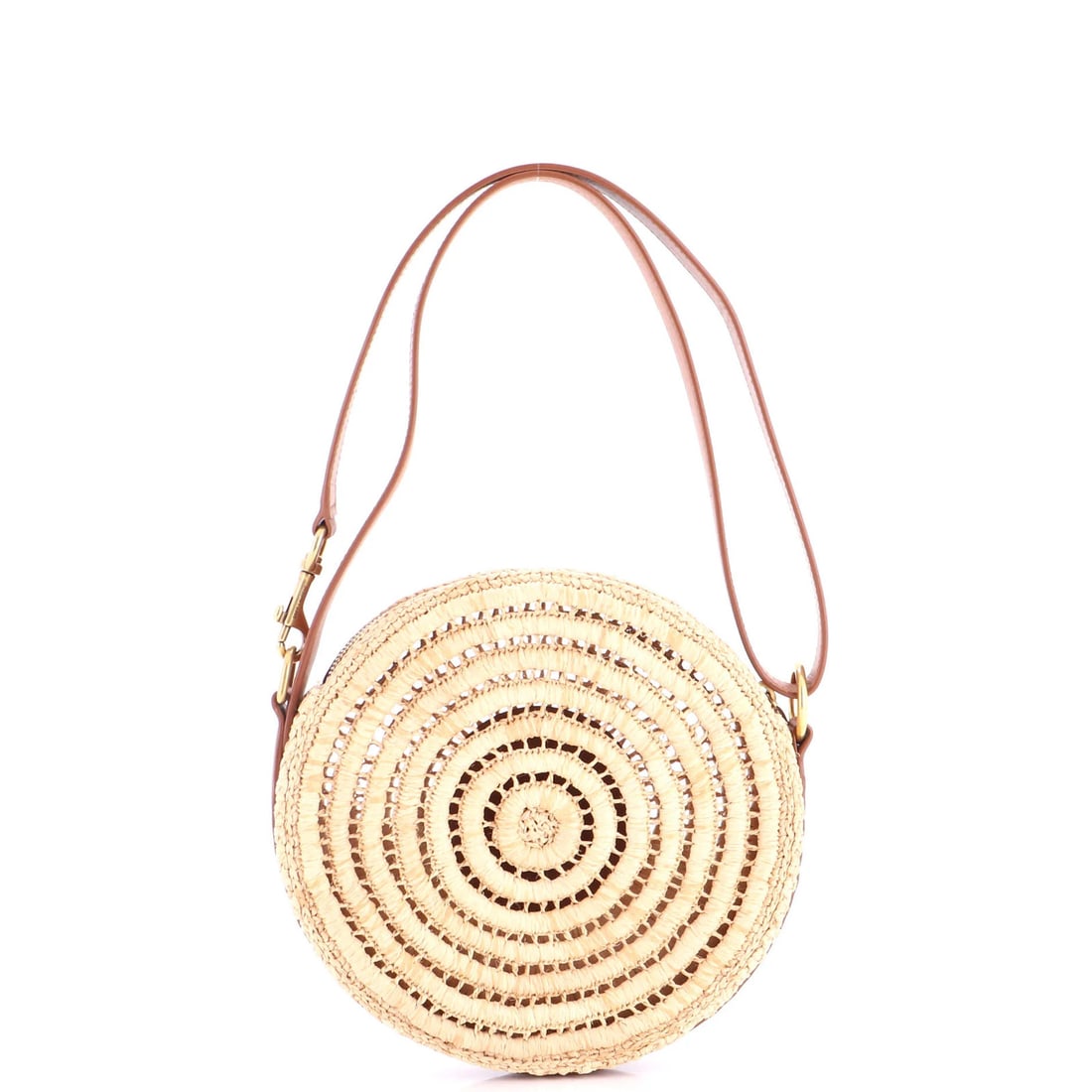 Raffia Round Saint Laurent Monogram Camera Bag - 3