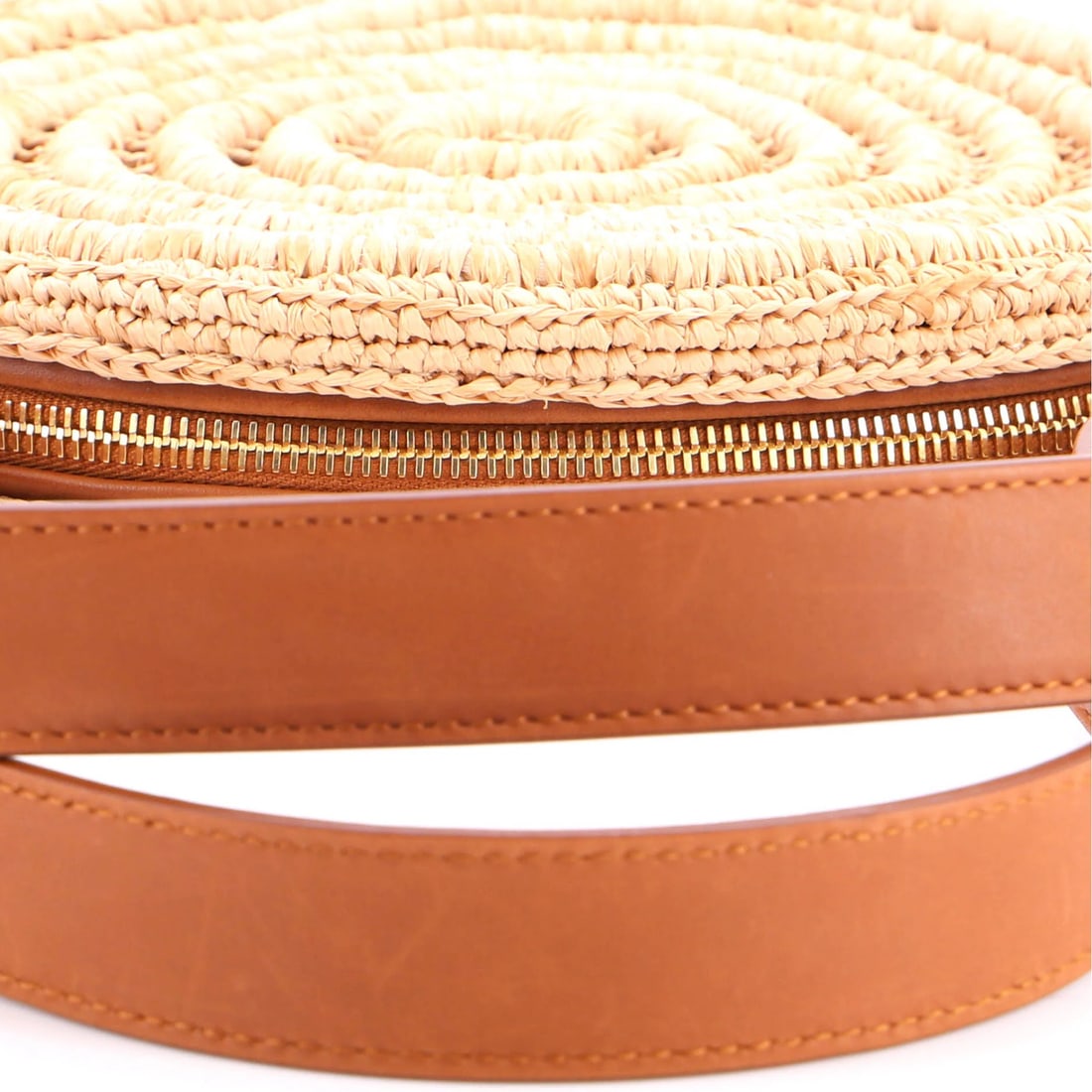 Raffia Round Saint Laurent Monogram Camera Bag - 6