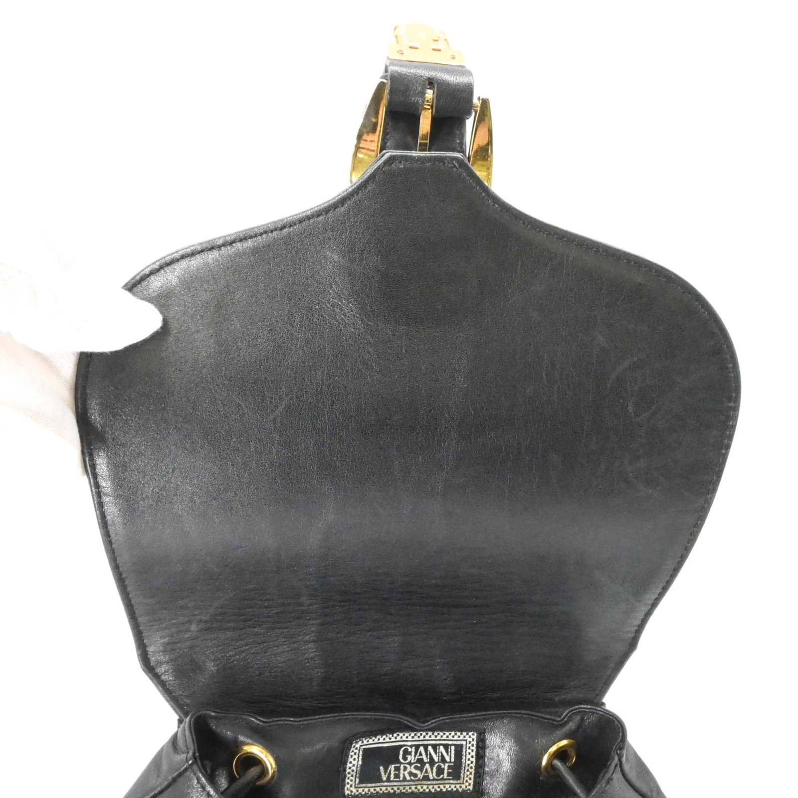 Backpack Leather Versace - 7
