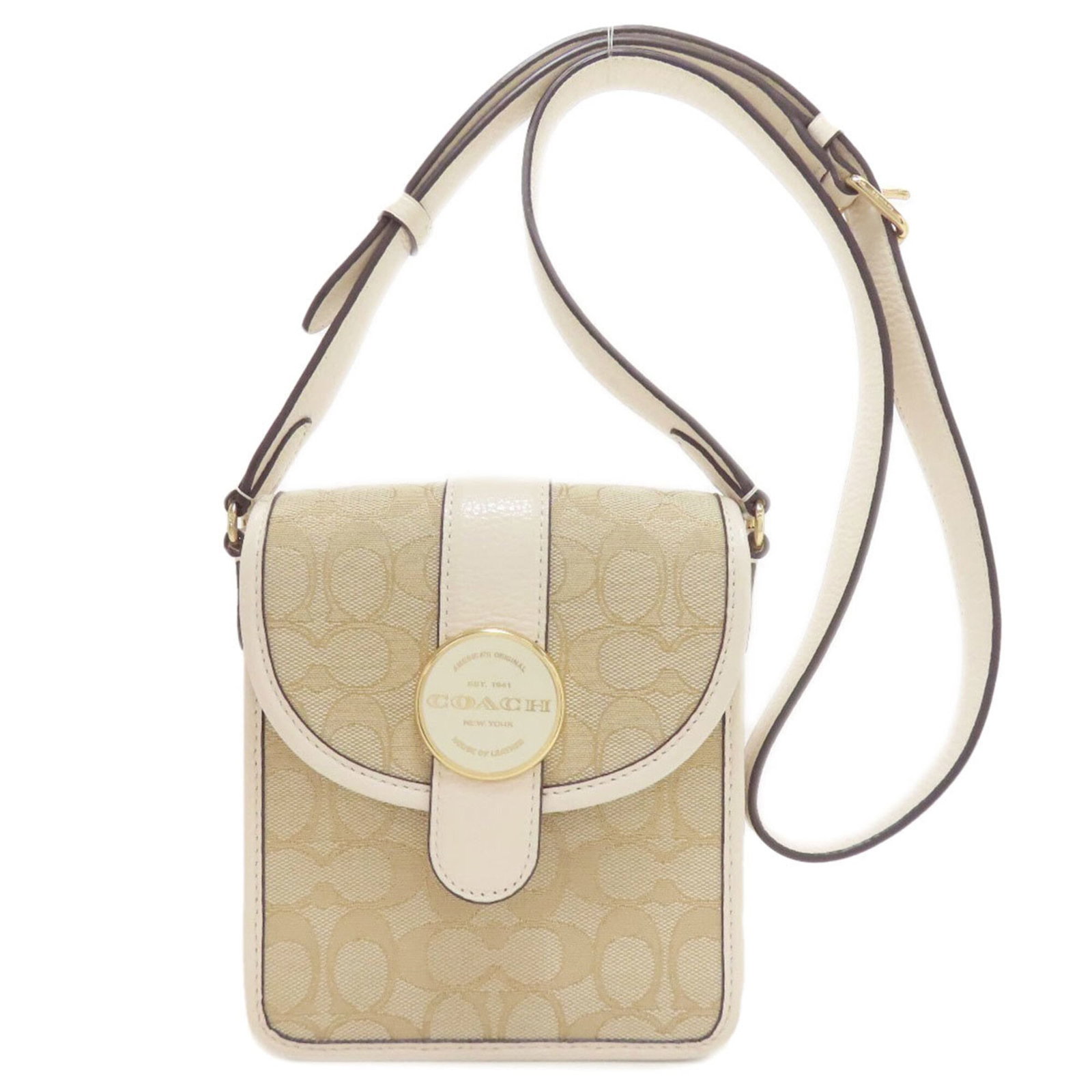 Canvas Leather Shoulder Bag Coach (1 of 14)