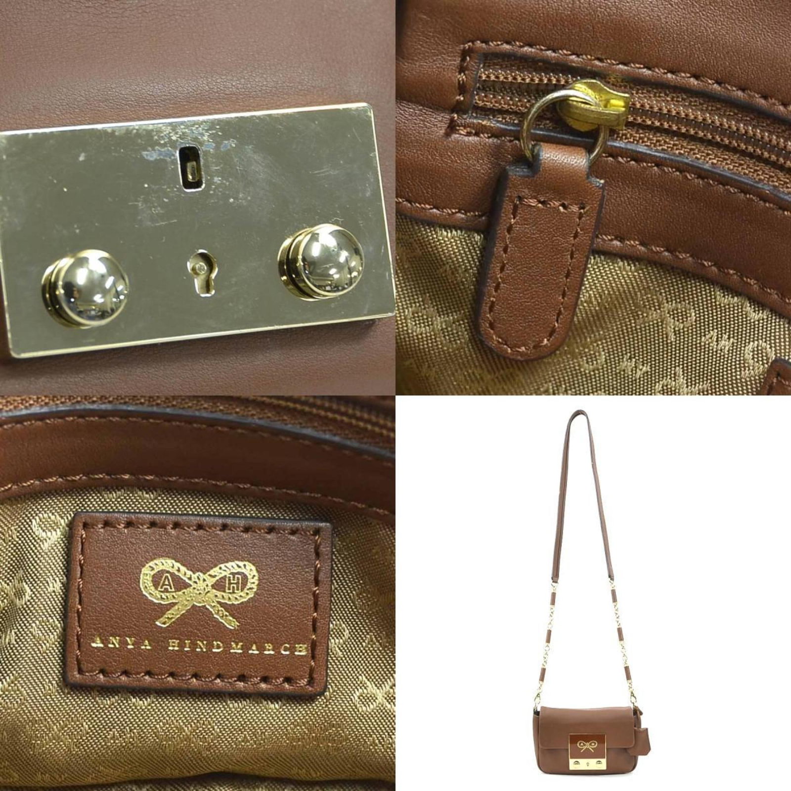 Hindmarch Leather Shoulder Bag - 5