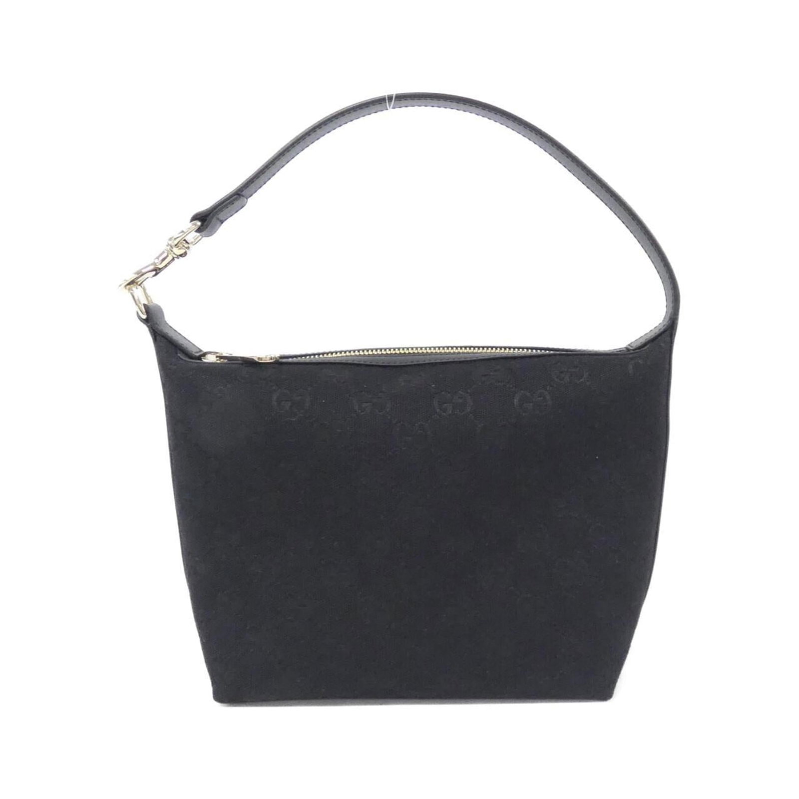 Gucci Canvas Handbag: Gucci Canvas Handbag Gucci Canvas Handbag - A Timeless Classic. This black GG canvas handbag features a sleek design with a signature Gucci style, measuring 17cm x 19cm x 9cm. Its iconic canvas