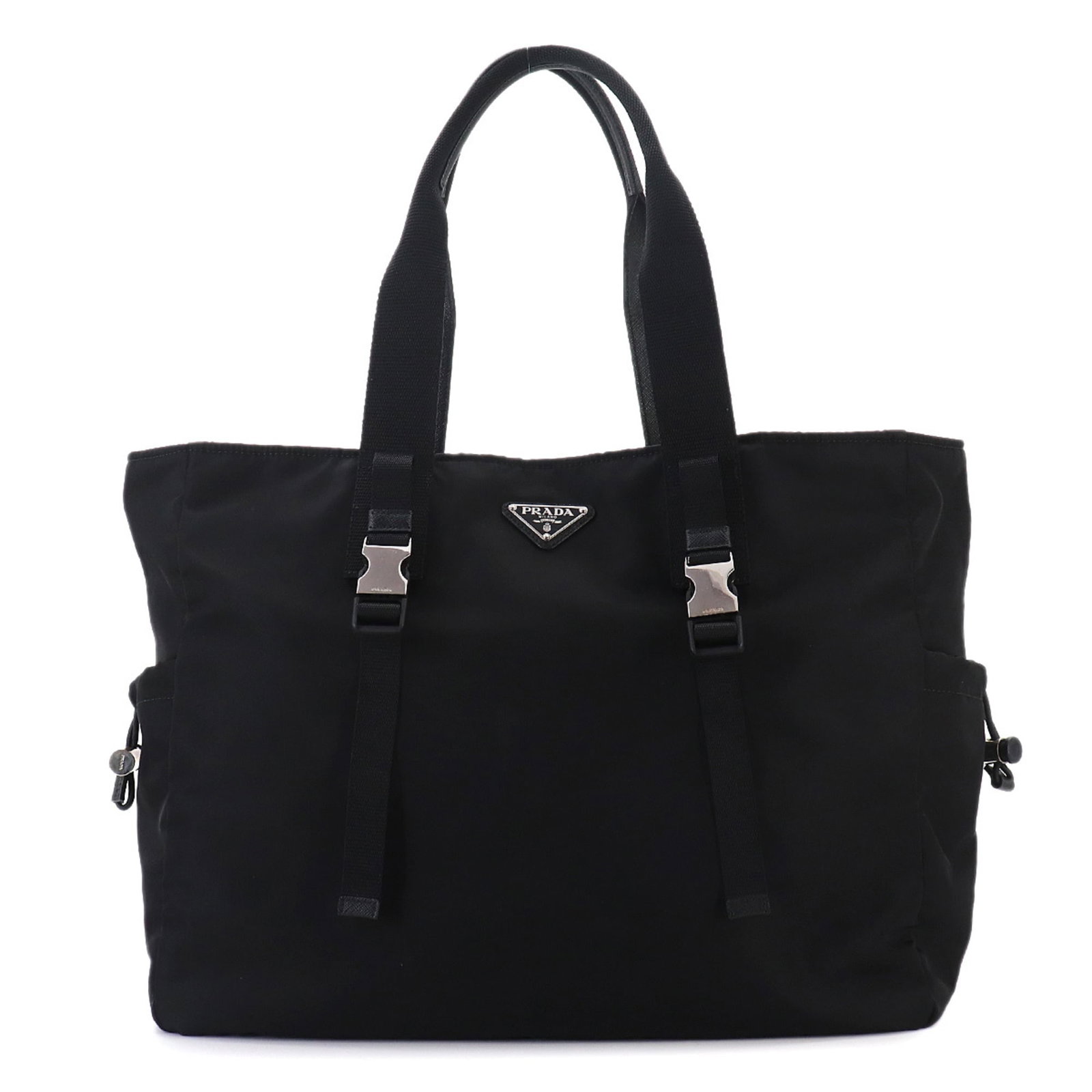 Saffiano Nylon Handbag Tote Prada Triangle: Saffiano Nylon Handbag Tote Prada Triangle Saffiano Nylon Handbag Tote Prada Triangle is made from high-quality Saffiano nylon, a durable and water-resistant material. The triangle design adds a