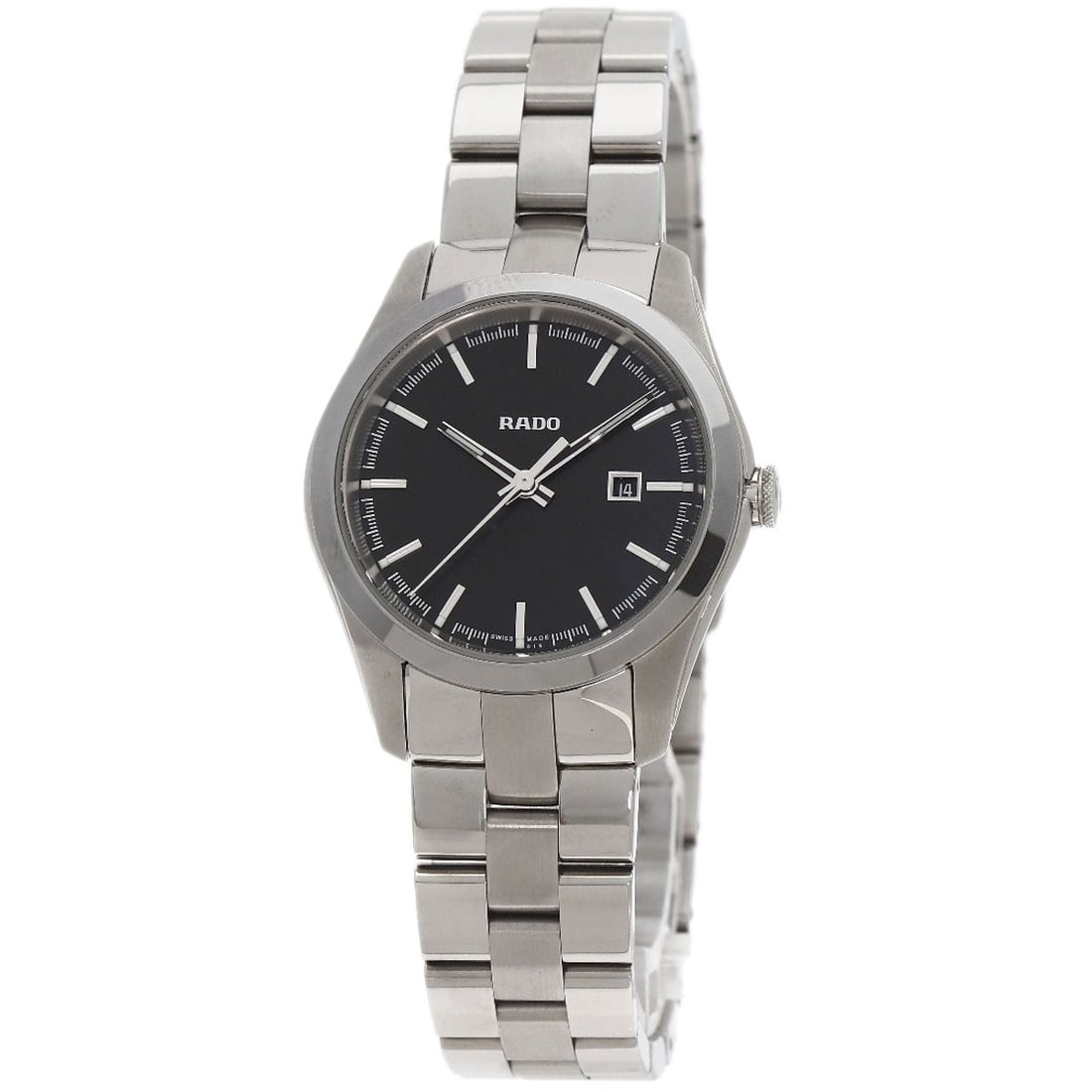 Rado Hyperchrome 1.2" Watches R32110153 Stainless Steel/ Stainless Steel: Rado Hyperchrome 1.2" Watches R32110153 Stainless Steel/ Stainless Steel Stainless steel case and silver bezel add a touch of sophistication to this 1.2" Rado Hyperchrome watch, featuring a black