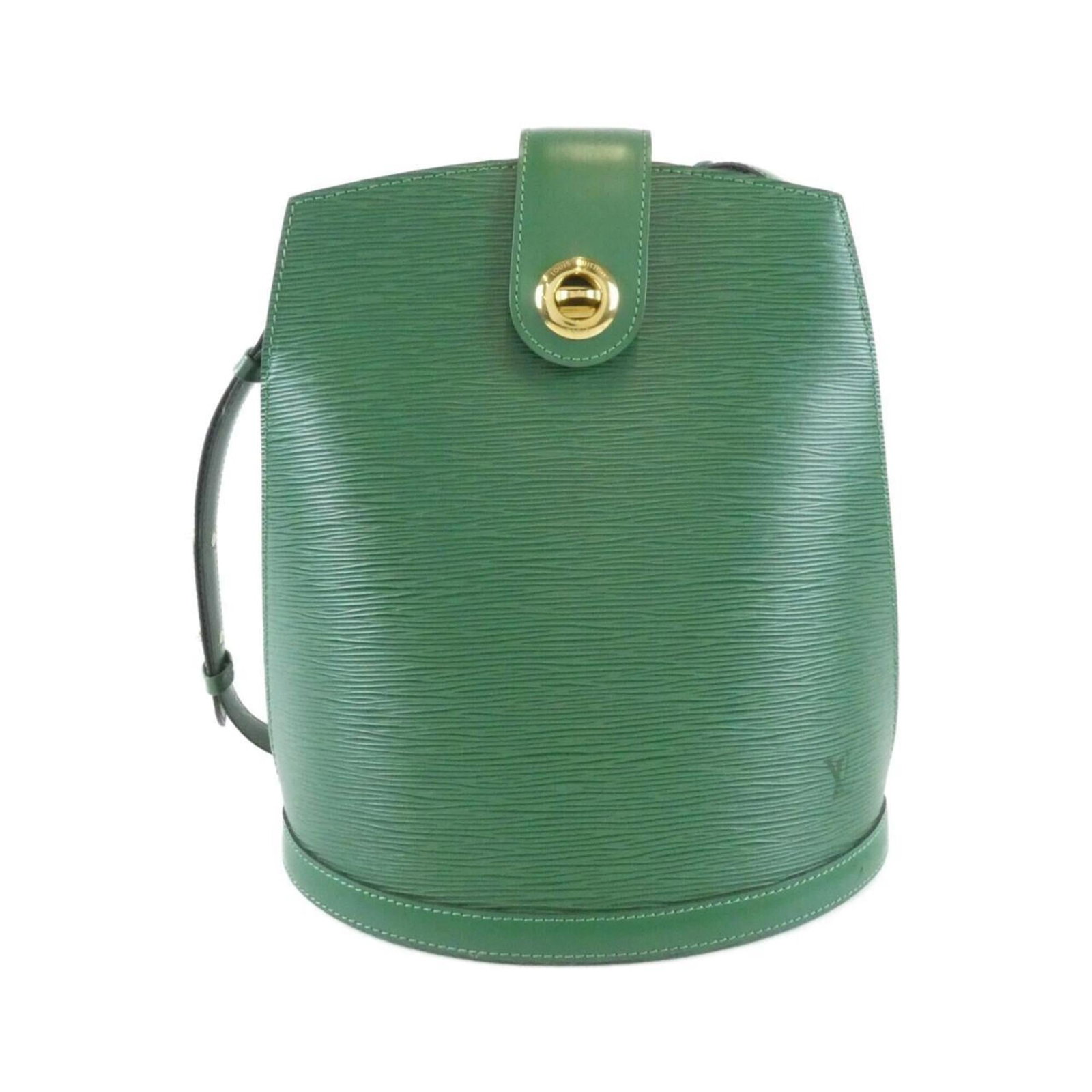 Shoulder Bag Leather Louis Vuitton: Shoulder Bag Leather Louis Vuitton The Louis Vuitton MPN M52254 shoulder bag is crafted from high-quality leather, featuring a classic design with a green calfskin finish. Measuring 30cm x 26cm x 17cm