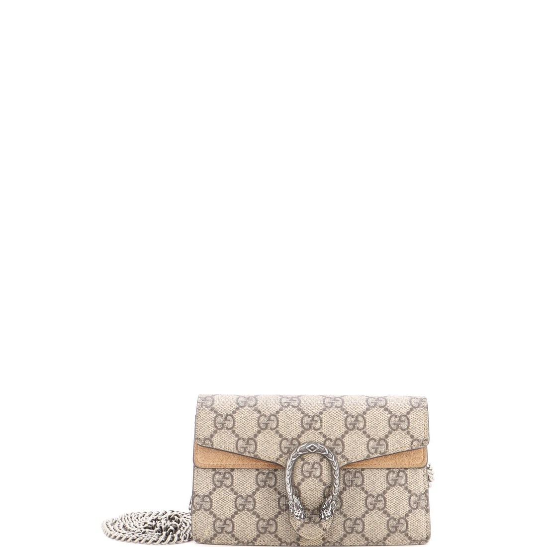 Coated Canvas GG Dionysus Super Mini Gucci Bag: Coated Canvas GG Dionysus Super Mini Gucci Bag Coated Canvas GG Dionysus Super Mini Gucci Bag - A stylish and compact accessory from the iconic Gucci brand. This Super Mini bag features a canvas coate