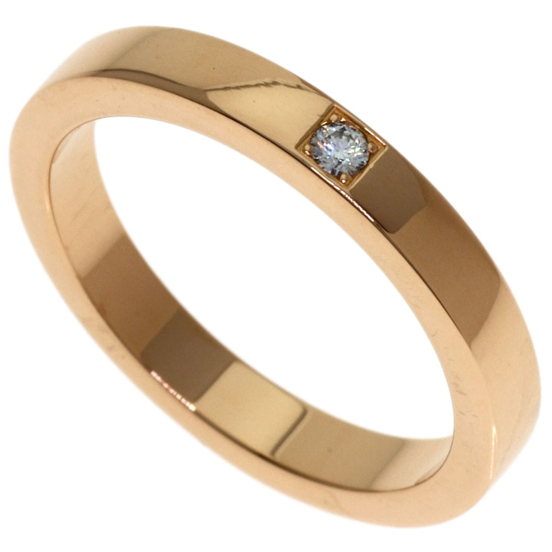 Bvlgari Marie Me 1P Diamond Ring K18 Pink Gold: Bvlgari Marie Me 1P Diamond Ring K18 Pink Gold K18 Pink Gold diamond ring from BVLGARI, featuring a diamond main stone set in a gold band, available in US size 6.5. This ring showcases the luxury of