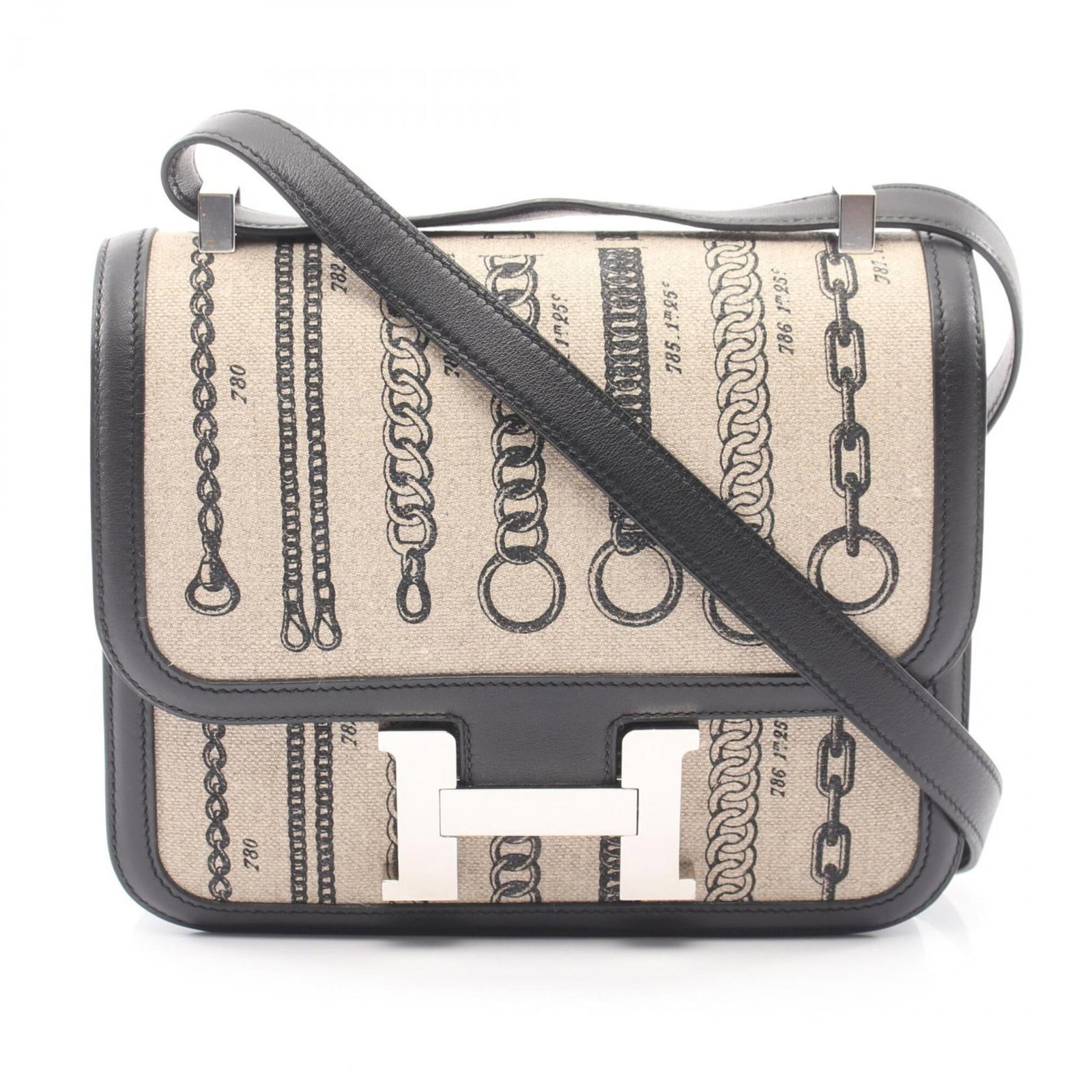 Hermes Handbag Shoulder Bag Canvas Leather Swift Leather: Hermes Handbag Shoulder Bag Canvas Leather Swift Leather Canvas, Leather, and Swift Leather Combine in a Timeless Design. This Herm?s shoulder bag boasts a classic canvas exterior, adorned with