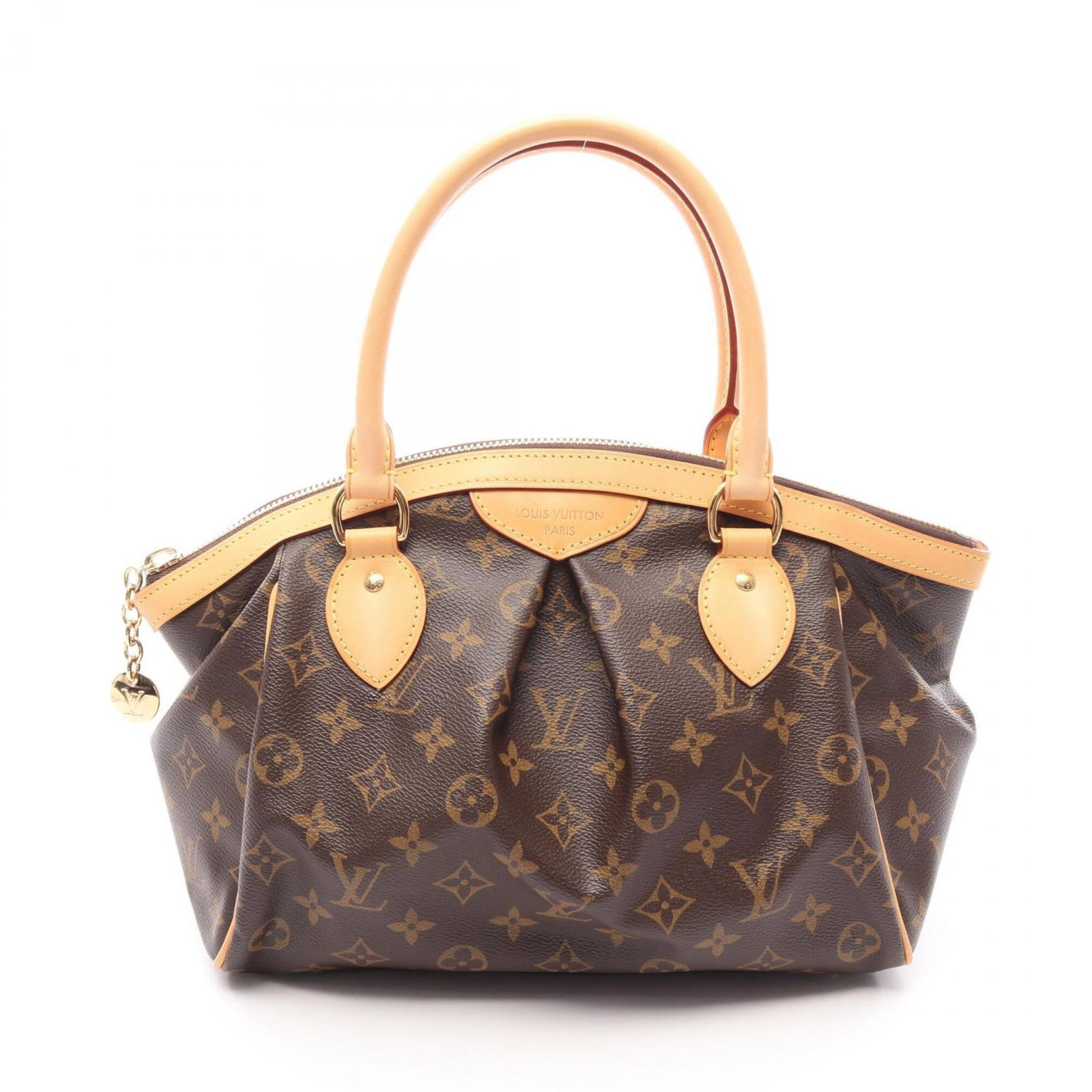 Louis Vuitton Handbag Pvc Leather: Louis Vuitton Handbag Pvc Leather This Louis Vuitton handbag features a unique blend of PVC and leather materials, showcasing a distinctive brown color and sleek design. Measuring 22cm x 29cm x 14cm, 