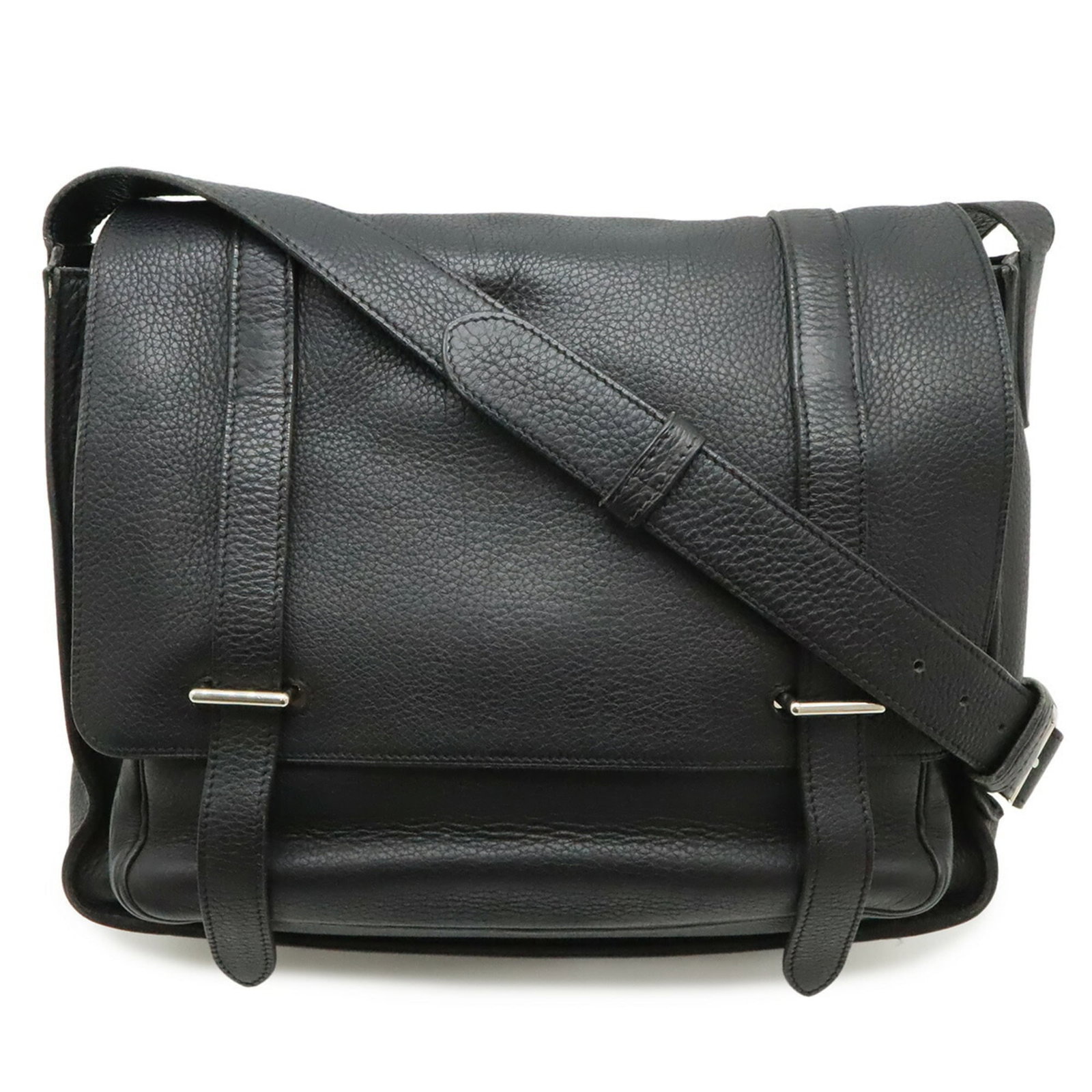 Hermes Shoulder Bag Taurillon Clemence Leather: Hermes Shoulder Bag Taurillon Clemence Leather The Hermes Taurillon Clemence Leather Shoulder Bag is a sleek and sophisticated accessory, crafted from high-quality Taurillon clemence leather in a
