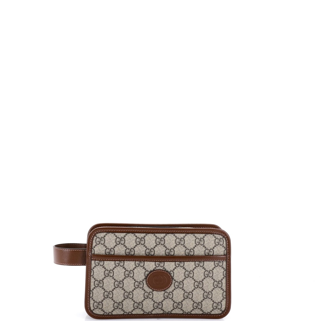 Gucci Mini GG Coated Canvas Patch Camera Bag Interlocking: Gucci Mini GG Coated Canvas Patch Camera Bag Interlocking Gucci's Mini GG Coated Canvas Patch Camera Bag Interlocking boasts a stylish cross-body design with a brown canvas exterior and neutral microf
