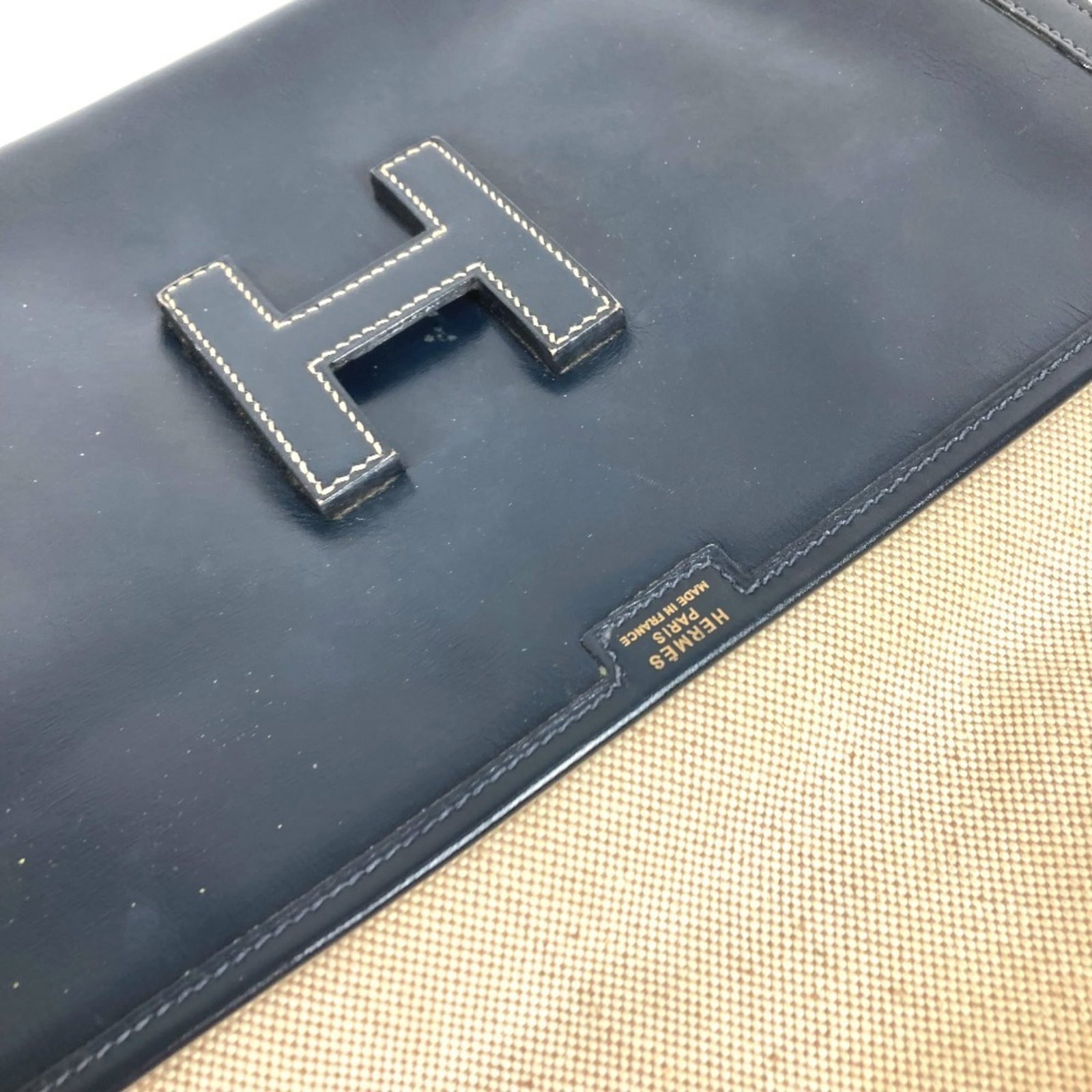Calf Leather Bag Box Clutch Hermes - 12