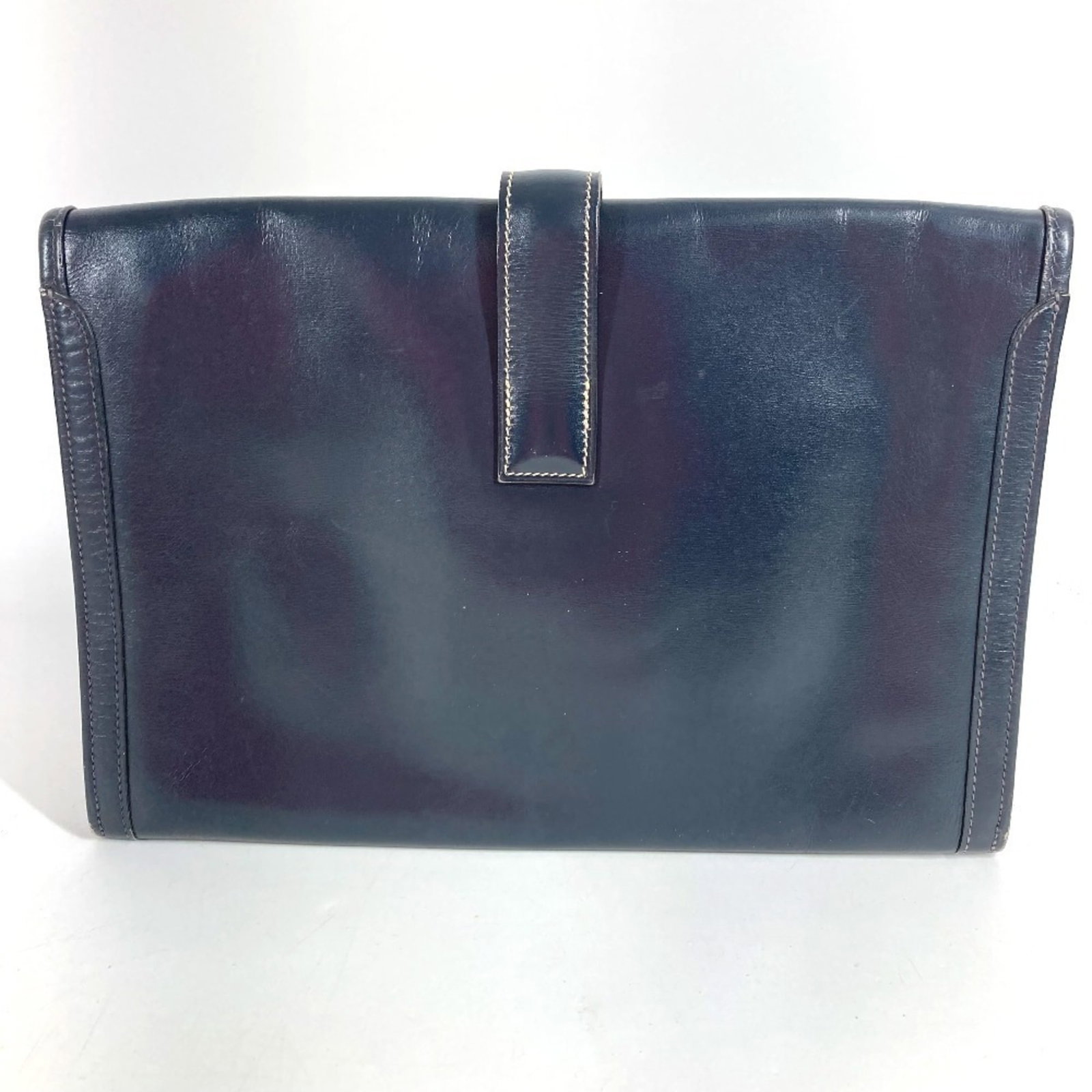Calf Leather Bag Box Clutch Hermes - 2