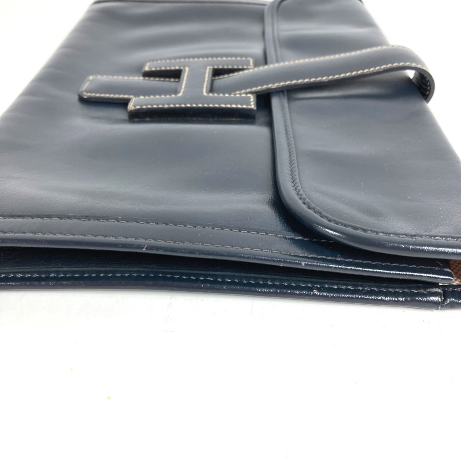 Calf Leather Bag Box Clutch Hermes - 7