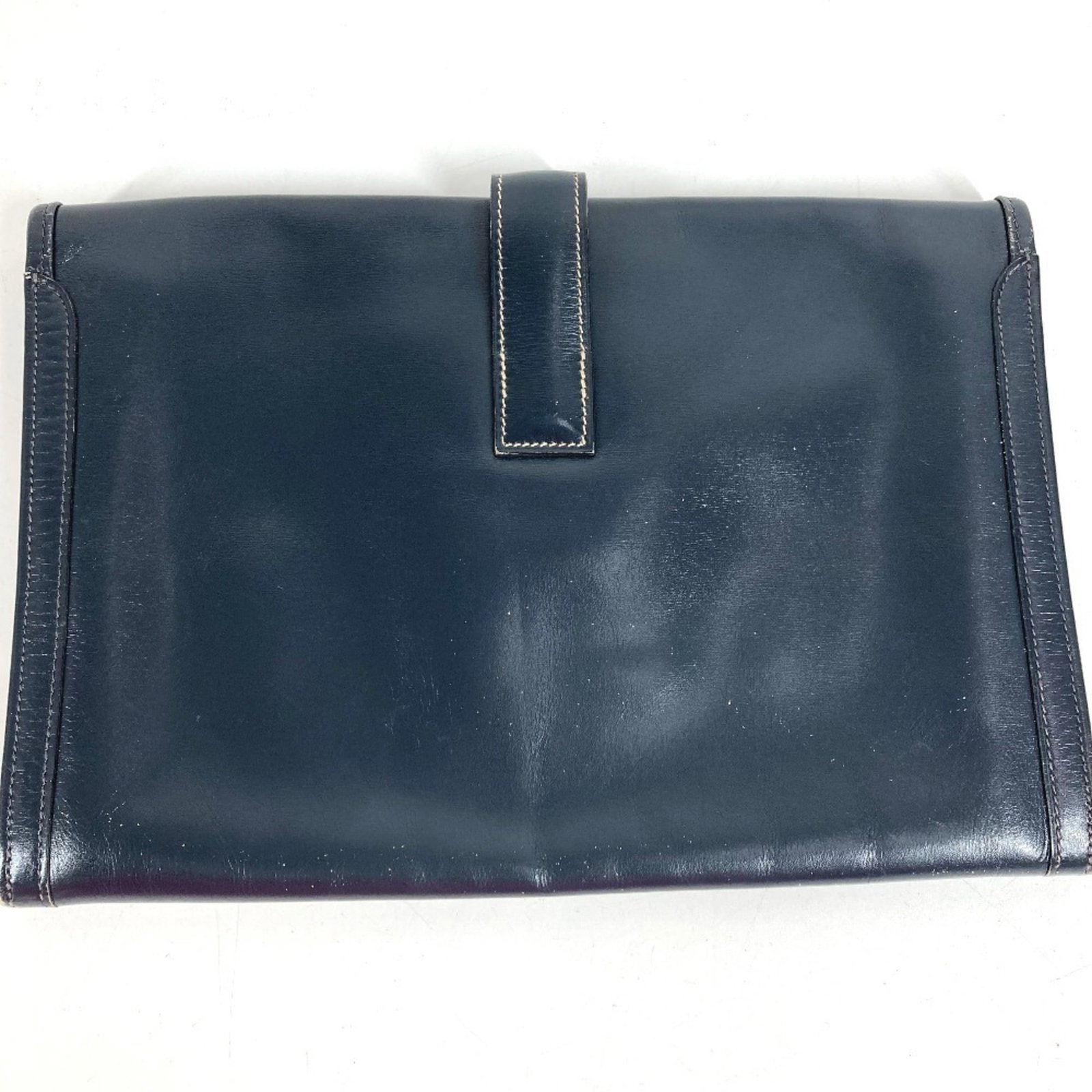 Calf Leather Bag Box Clutch Hermes - 9