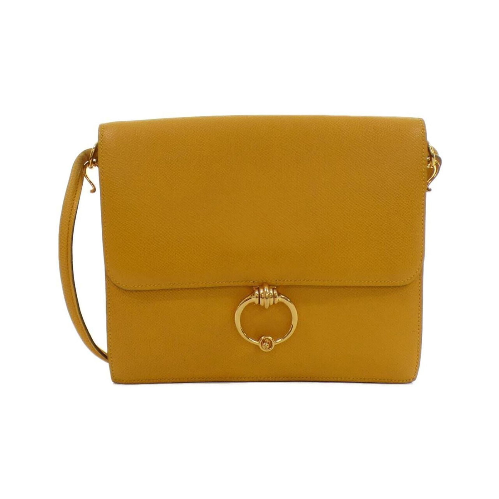 Courchevel Leather Hermes Bag: Courchevel Leather Hermes Bag Courchevel leather, gold hardware, and a signature make this shoulder bag a stylish and elegant accessory. Measuring 18cm x 22cm x 5cm, it features a 79cm strap length, w