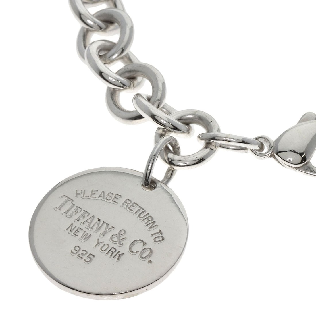 Return Tiffany Round Silver Bracelet - 2