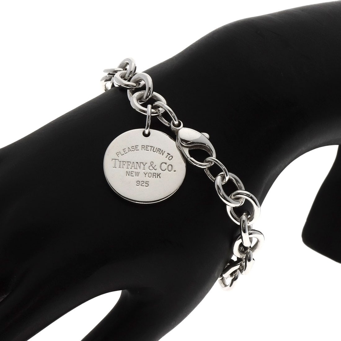 Return Tiffany Round Silver Bracelet - 6