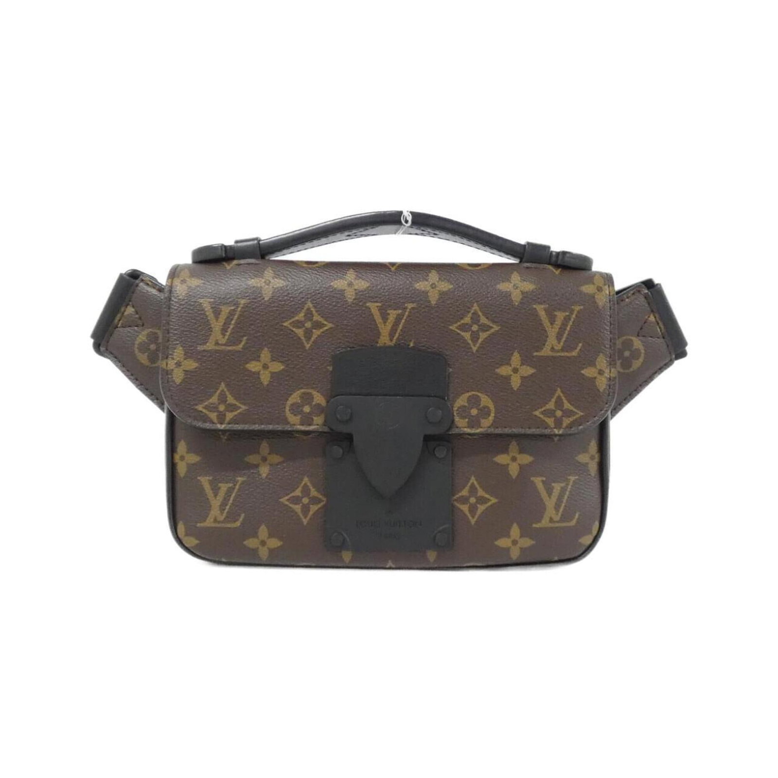 Louis Vuitton Handbag Coated Canvas: Louis Vuitton Handbag Coated Canvas Coated canvas construction gives this Louis Vuitton handbag a durable, long-lasting finish. The marron color and classic design make it a timeless accessory for eve