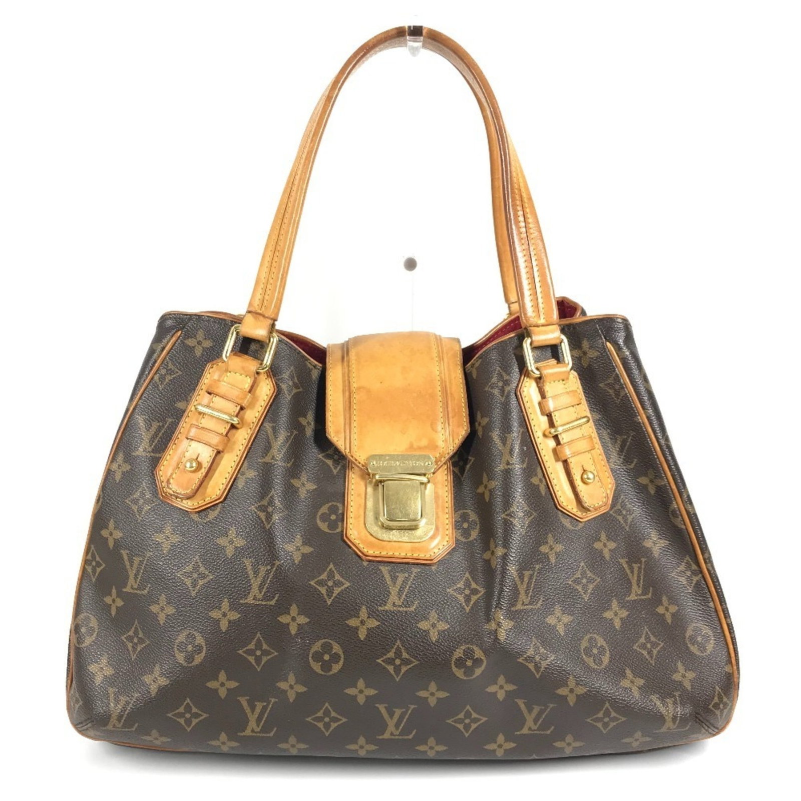 Shoulder Bag Tote Monogram Louis Vuitton: Shoulder Bag Tote Monogram Louis Vuitton Brown Monogram Louis Vuitton Shoulder Bag Tote with Classic Design. This 27cm x 32cm x 14cm tote bag features the iconic monogram pattern in a rich brown color