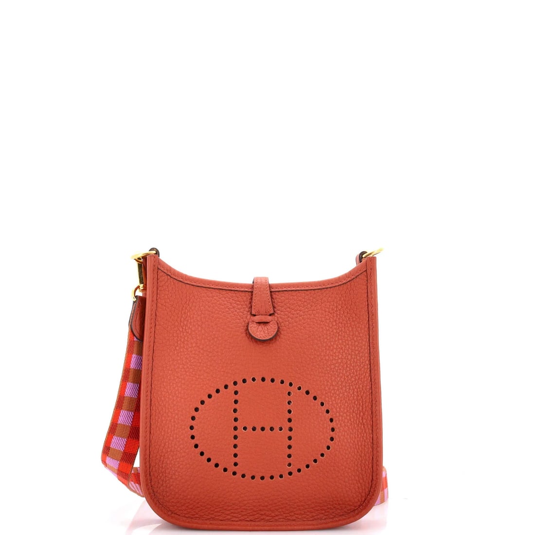 Evelyne Bag Gen III Clemence Hermes TPM: Evelyne Bag Gen III Clemence Hermes TPM The Evelyne Bag Gen III Clemence in Brown features a classic cross-body design with a timeless, structured shape. Made from high-quality leather, this bag