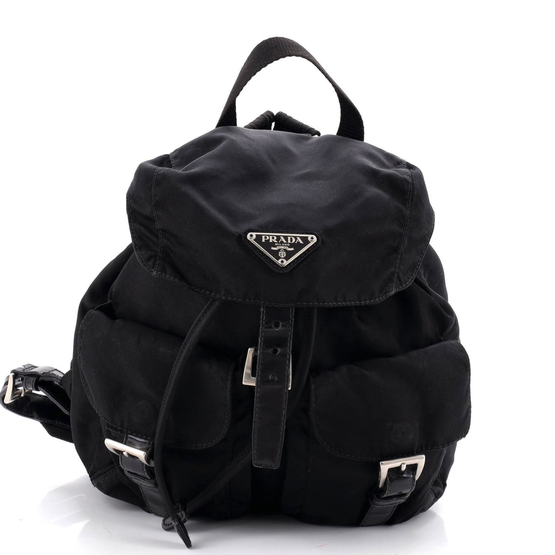 Backpack Tessuto Small Double Front Prada