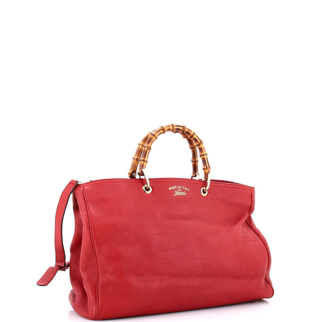 Gucci Tote Leather Large Shopper Bamboo - 2