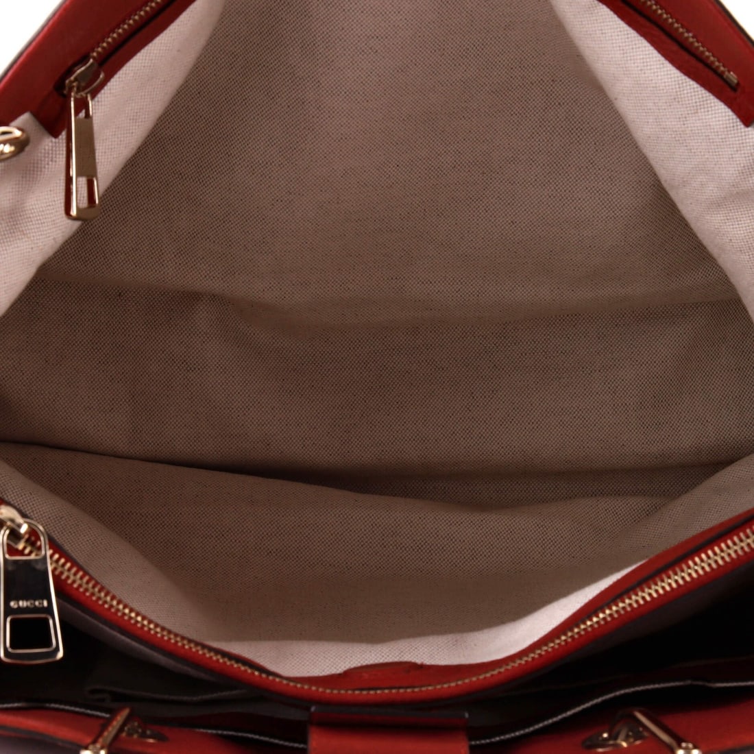 Gucci Tote Leather Large Shopper Bamboo - 5
