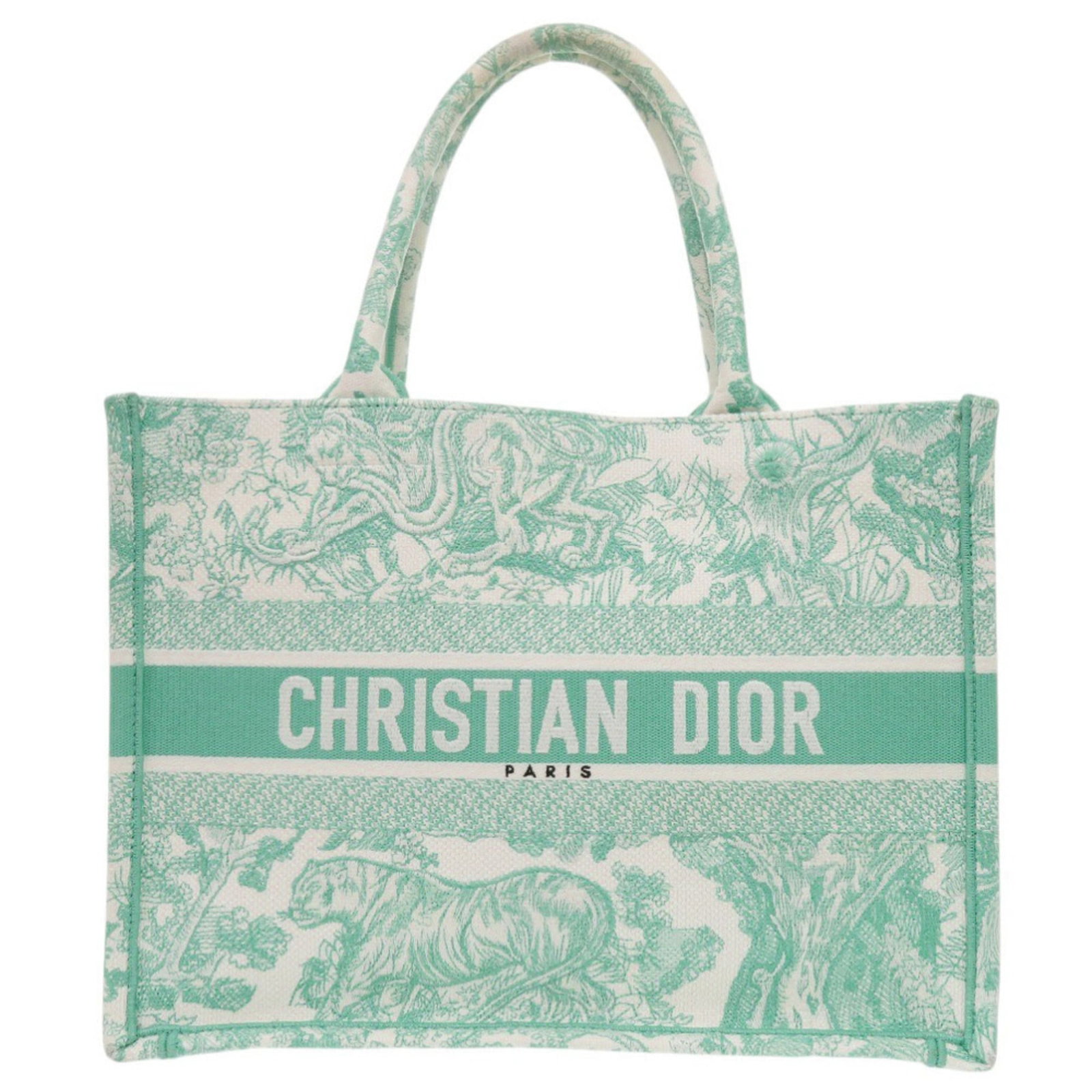 Canvas Dior Tote Christian: Canvas Dior Tote Christian Canvas Dior Tote Christian is a stylish and elegant tote bag made from high-quality canvas, featuring a vibrant green color. Measuring 27cm x 36cm x 16cm, this tote bag is