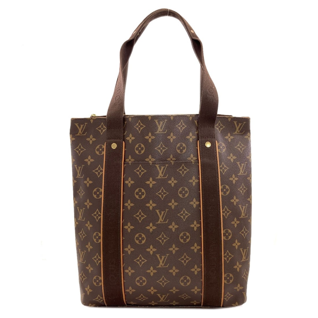 M53013 Louis Vuitton Beaubourg Monogram Cabas Canvas Tote Bag: M53013 Louis Vuitton Beaubourg Monogram Cabas Canvas Tote Bag Brown Monogram Cabas Canvas Tote Bag. Made from high-quality Monogram canvas, this 13.8-inch tote bag features the iconic Louis Vuitton Be
