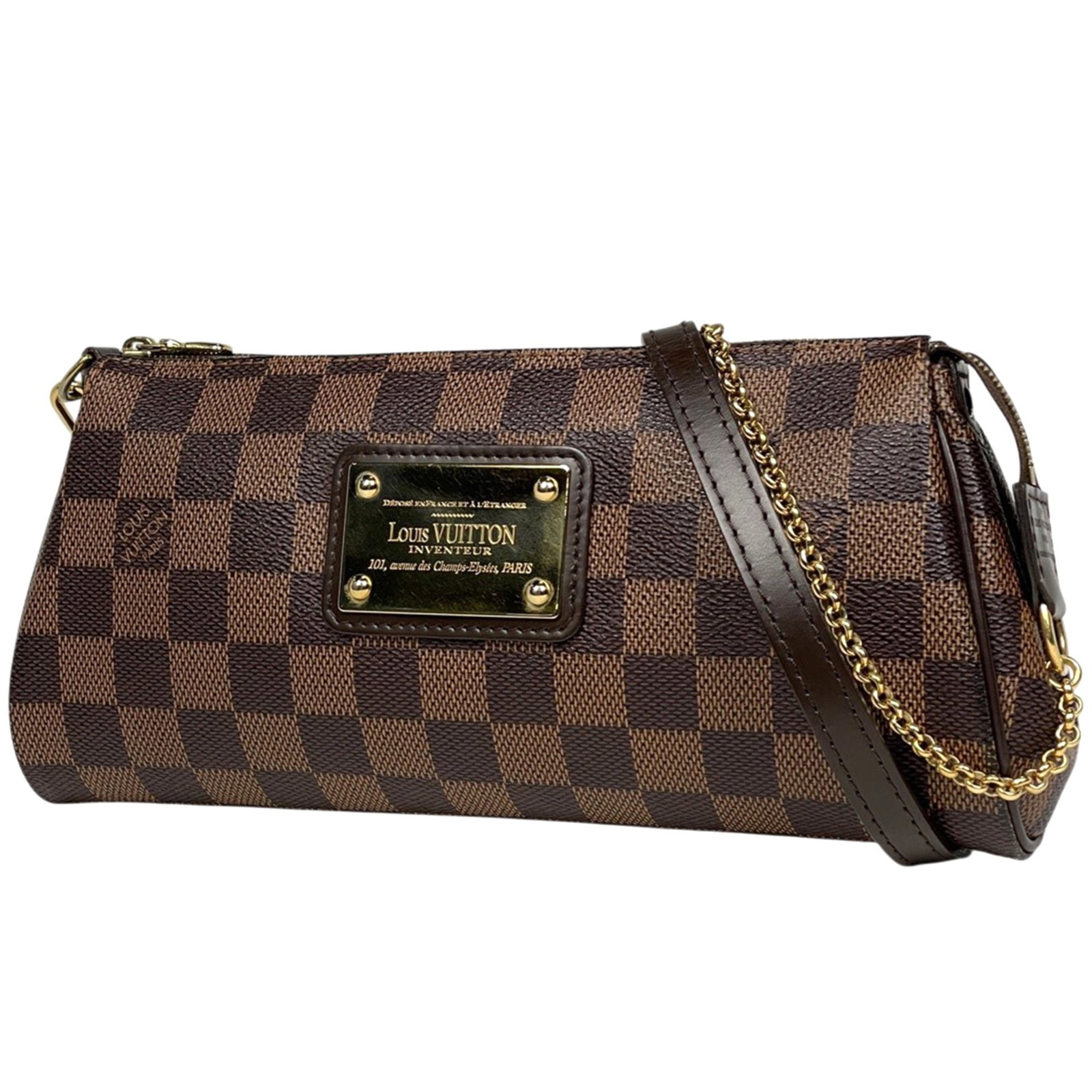 Shoulder Bag by Louis Vuitton: Shoulder Bag by Louis Vuitton Brown Damier Canvas Shoulder Bag by Louis Vuitton. This 11cm x 25cm x 4cm shoulder bag features iconic Damier pattern, crafted from high-quality brown canvas. A classic d