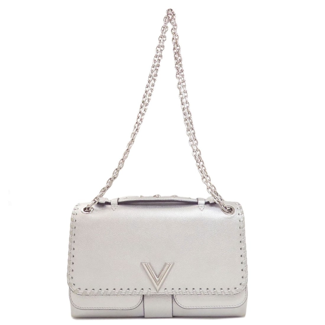 Very Chain Shoulder Bag Louis Vuitton Calf M43201: Very Chain Shoulder Bag Louis Vuitton Calf M43201 Item Specifics: Brand: LOUIS VUITTON Style: Shoulder Bag Color: Silver Type: Shoulder Bag Exterior Color: Silver Exterior Material: Calf Product Discl