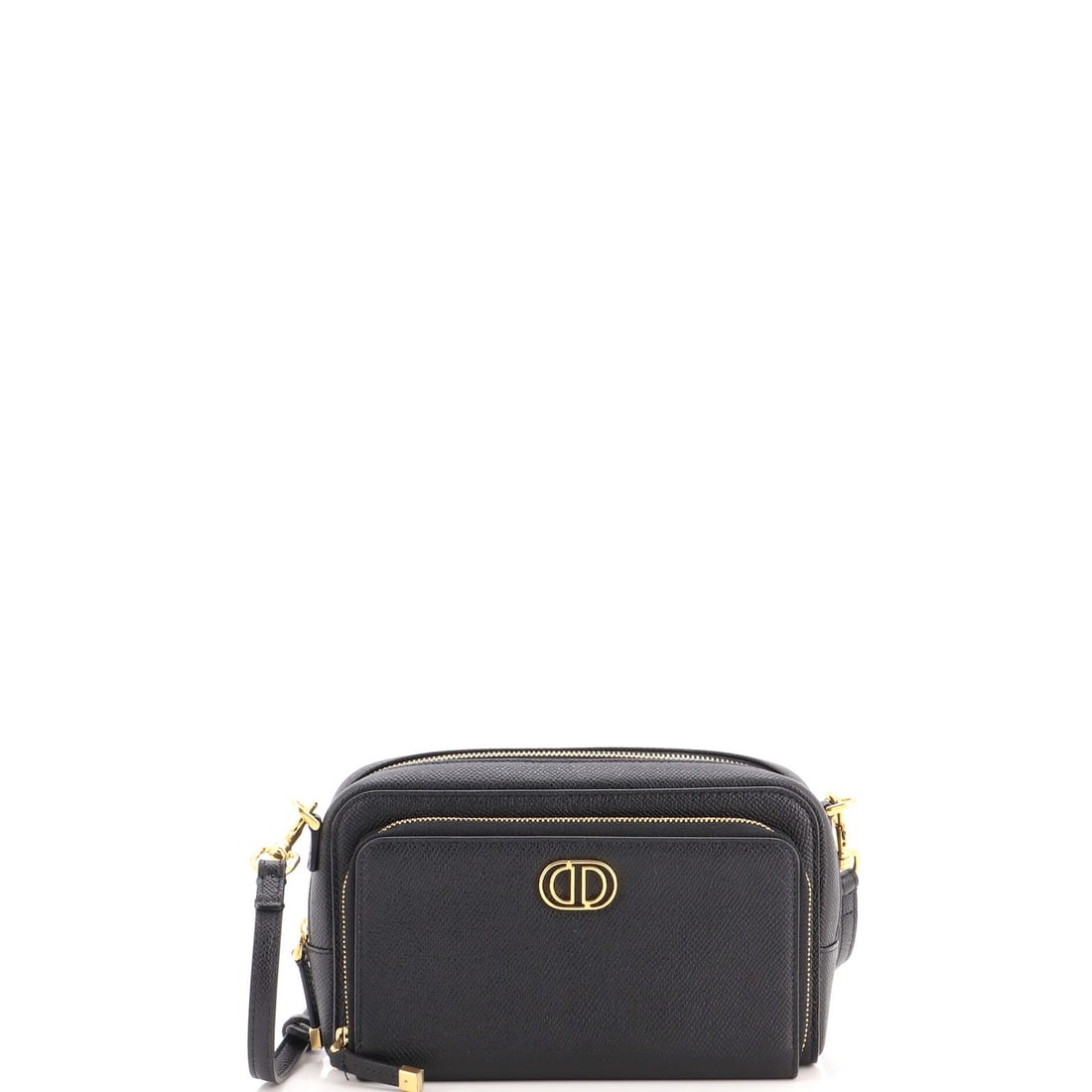 Caro Leather Dior Crossbody Double Pouch Christian Bag: Caro Leather Dior Crossbody Double Pouch Christian Bag The Caro Leather Dior Crossbody Double Pouch Bag boasts a sleek black exterior made from high-quality leather, complemented by suede interior