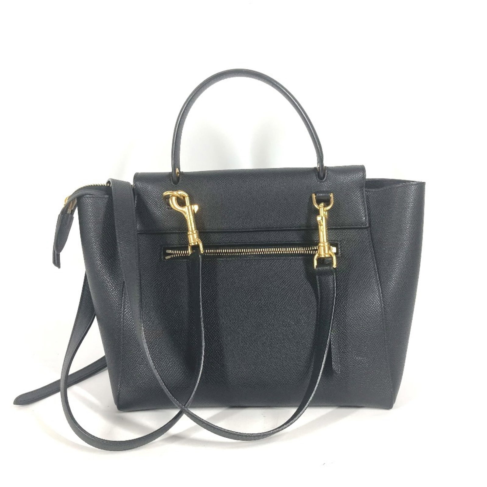 Handbag Leather Shoulder Bag Celine: Handbag Leather Shoulder Bag Celine This black leather shoulder bag from Celine features a classic design with clean lines and a timeless silhouette. Made from high-quality leather, the bag's 20cm x