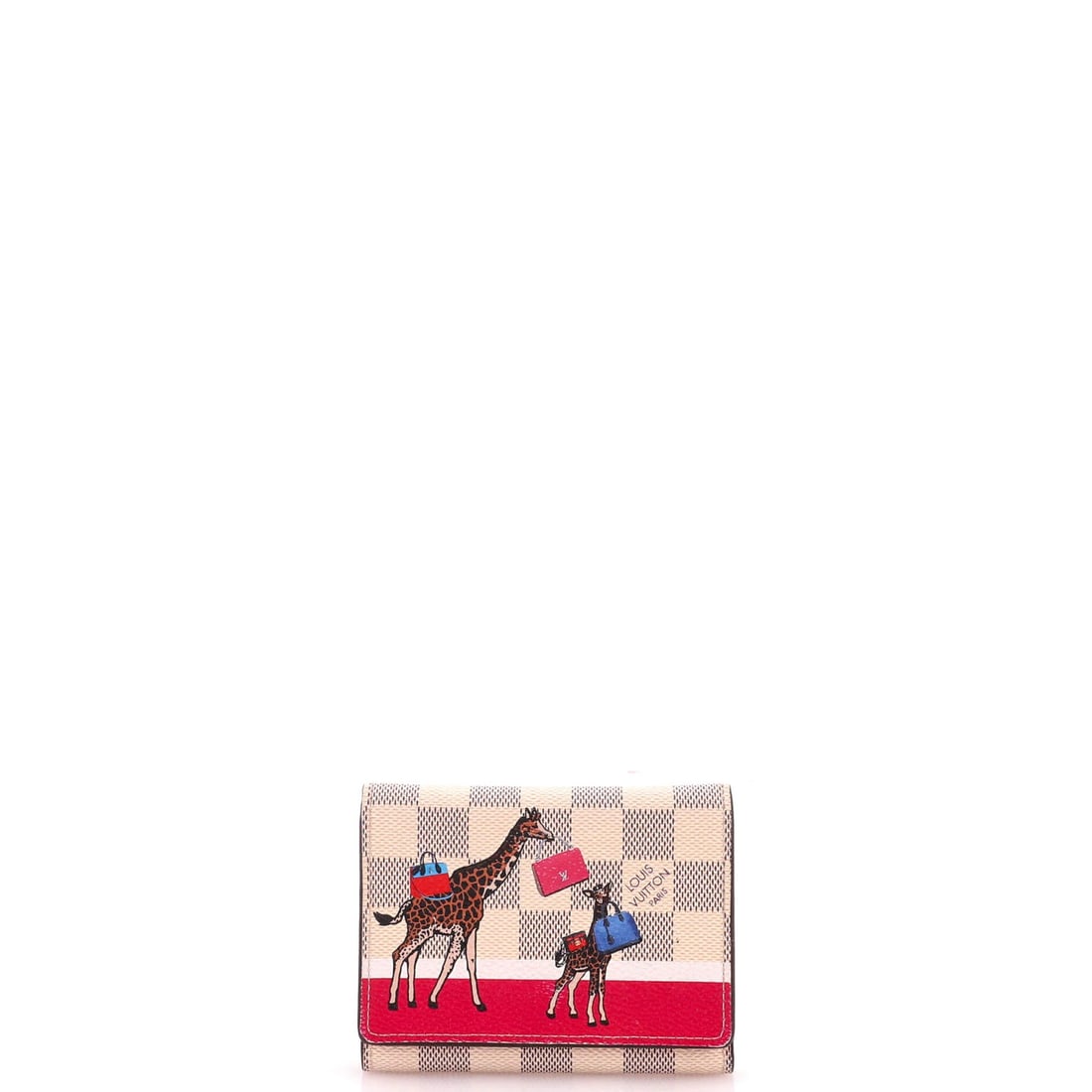 Vuitton Victorine Damier Limited Edition Wallet: Vuitton Victorine Damier Limited Edition Wallet White canvas coated exterior with pink leather interior and gold hardware, this Louis Vuitton Victorine Damier Limited Edition Wallet boasts a classic