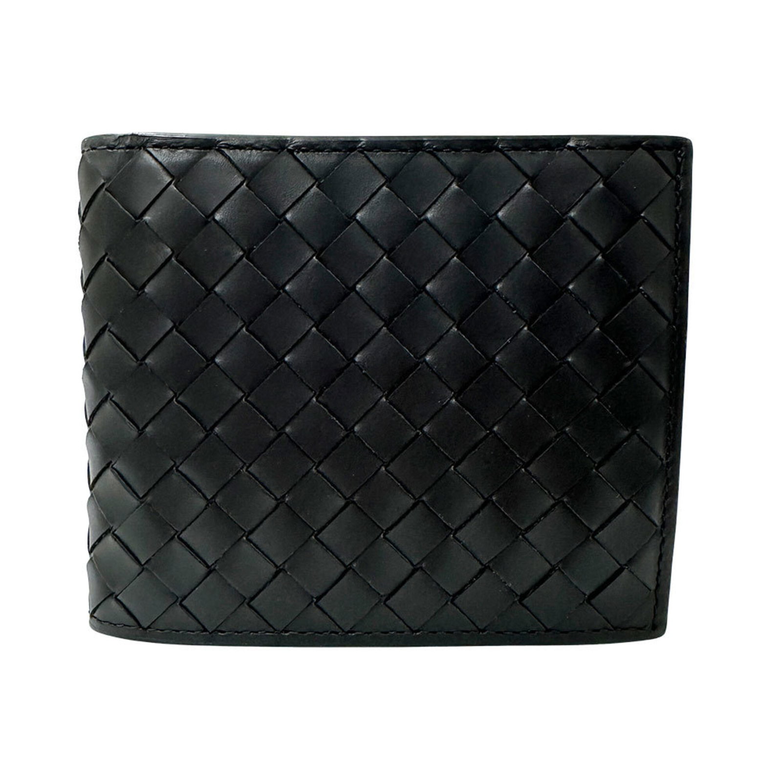 Bottega Veneta Wallet (Bi-Fold) Leather: Bottega Veneta Wallet (Bi-Fold) Leather Bottega Veneta's bi-fold leather wallet is a sleek and sophisticated accessory, crafted from high-quality black leather. With its classic design and precise dim