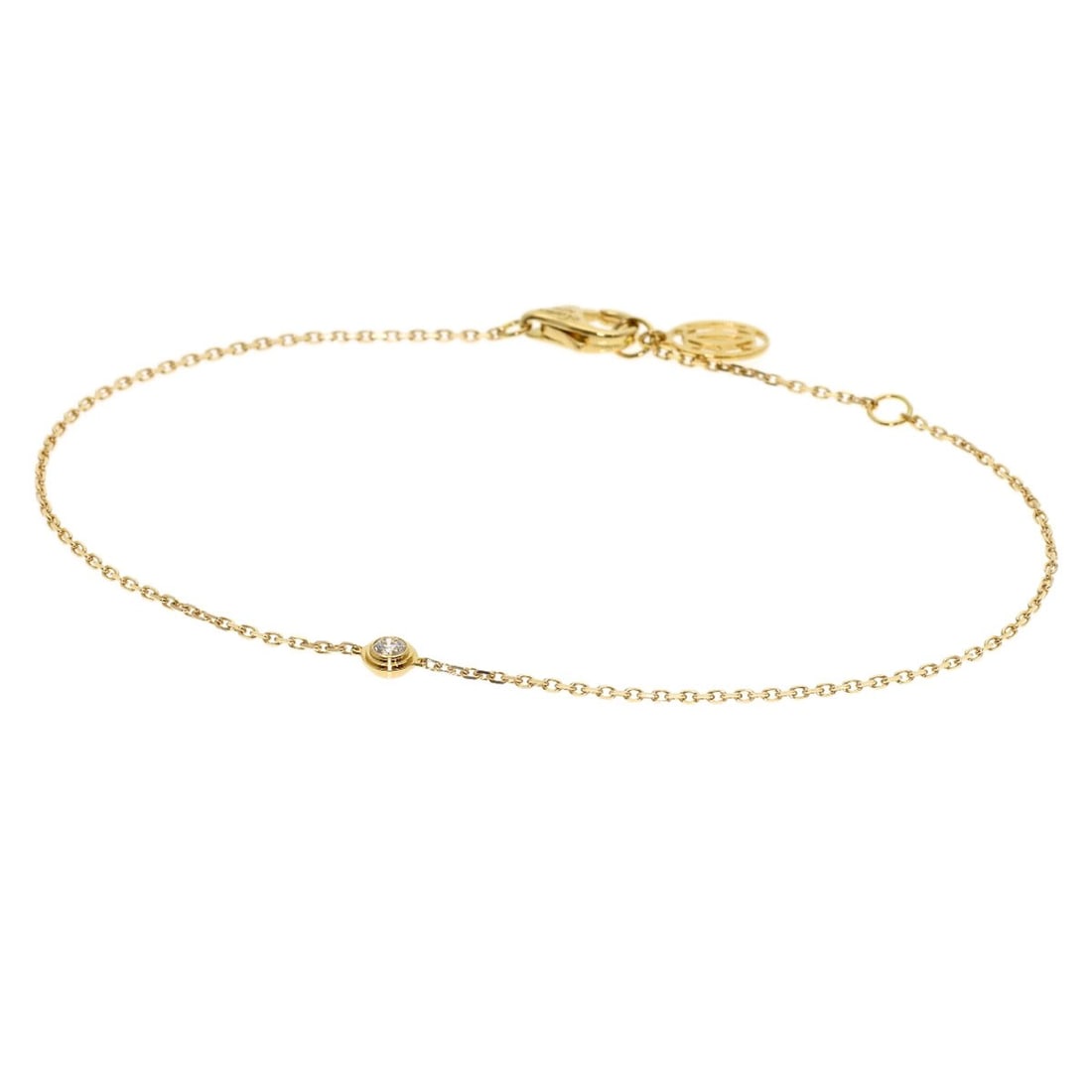 Yellow Gold Diamond Bracelet Lgers Xs Diamants Cartier: Yellow Gold Diamond Bracelet Lgers Xs Diamants Cartier K18 yellow gold sets off the exceptional light of a large, high-quality diamond in this striking Cartier bracelet, a true masterpiece of luxury j