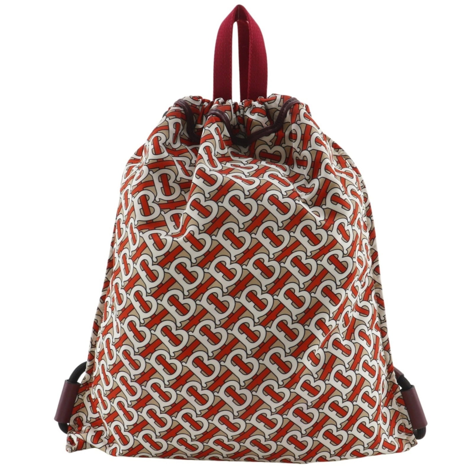 Nylon Backpack Burberry: Nylon Backpack Burberry Orange Nylon Backpack by Burberry. This vibrant orange nylon backpack features a classic design with a 46cm x 40cm x 3cm size, making it a great everyday companion. With its
