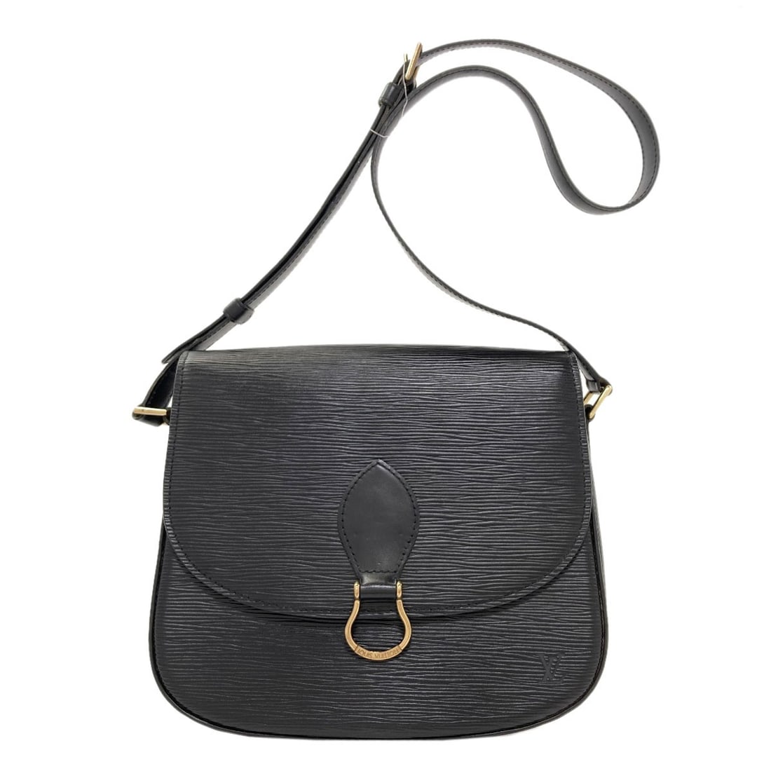Louis Vuitton M52192 Saint Cloud Shoulder Bag Epi Leather: Louis Vuitton M52192 Saint Cloud Shoulder Bag Epi Leather Black Epi Leather Louis Vuitton M52192 Saint Cloud Shoulder Bag with a classic snap closure, featuring a timeless design and sleek
