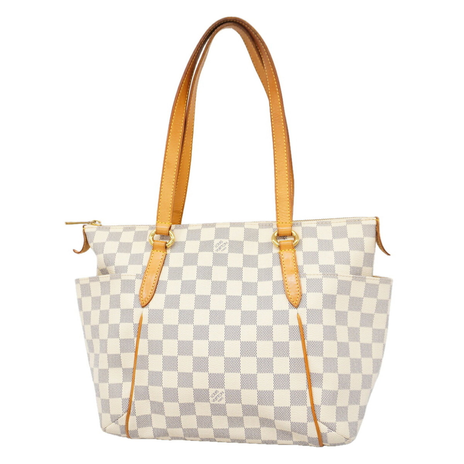 Tote Bag Louis Vuitton: Tote Bag Louis Vuitton White Louis Vuitton tote bag with dimensions 25cm x 28cm x 13cm. This classic tote features a timeless design and crisp white color. A stylish and versatile accessory perfect fo