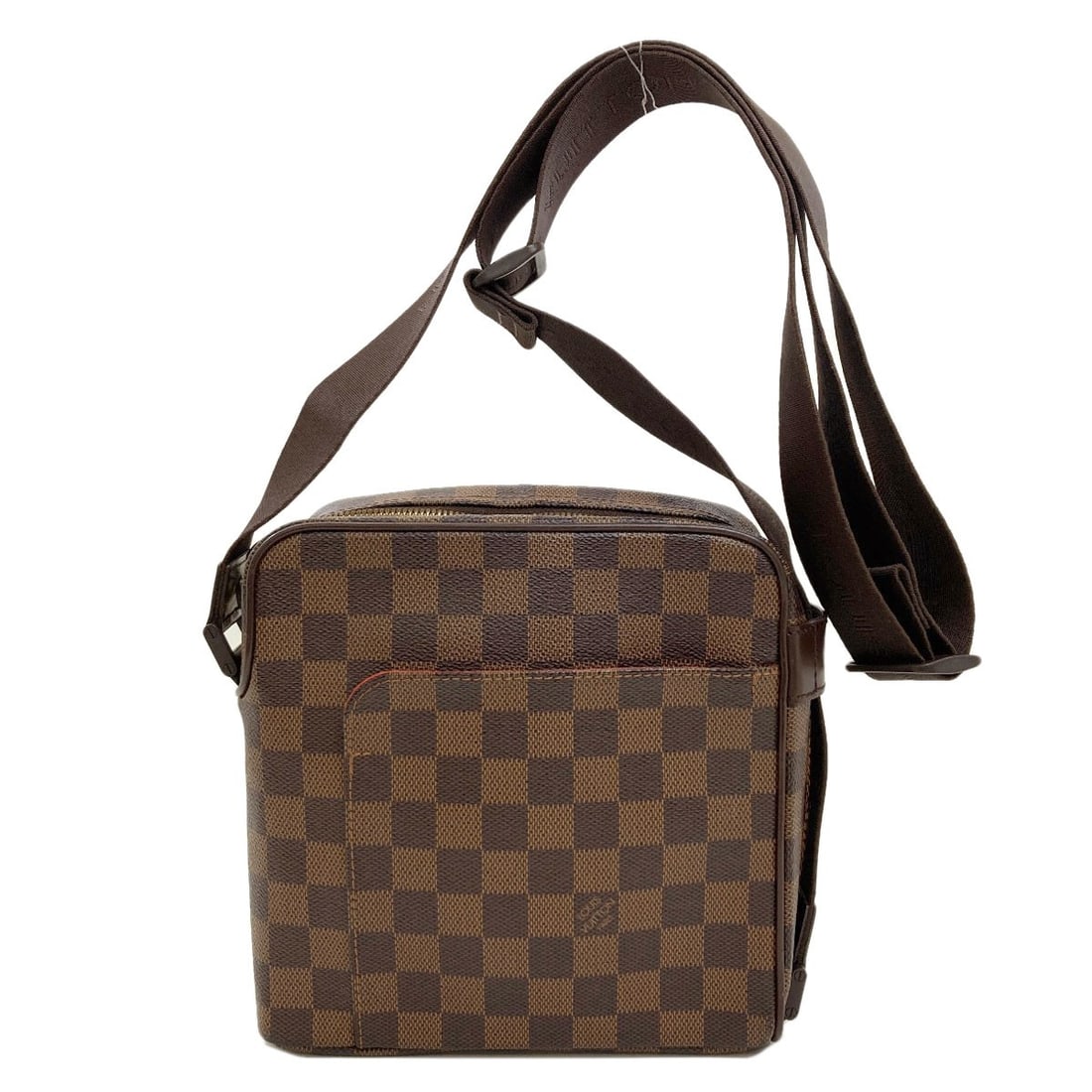 Louis Vuitton N41442 Olaf Pm Shoulder Bag Damier Canvas: Louis Vuitton N41442 Olaf Pm Shoulder Bag Damier Canvas Brown Damier canvas exterior, a classic look from LOUIS VUITTON's N41442 Olaf Pm Shoulder Bag. This shoulder bag features the iconic Damier patt