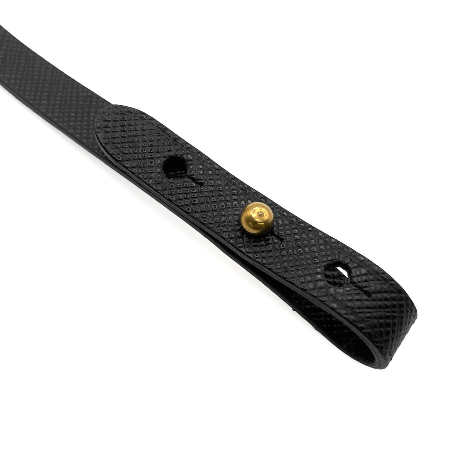 Prada metal leather keyring - 8